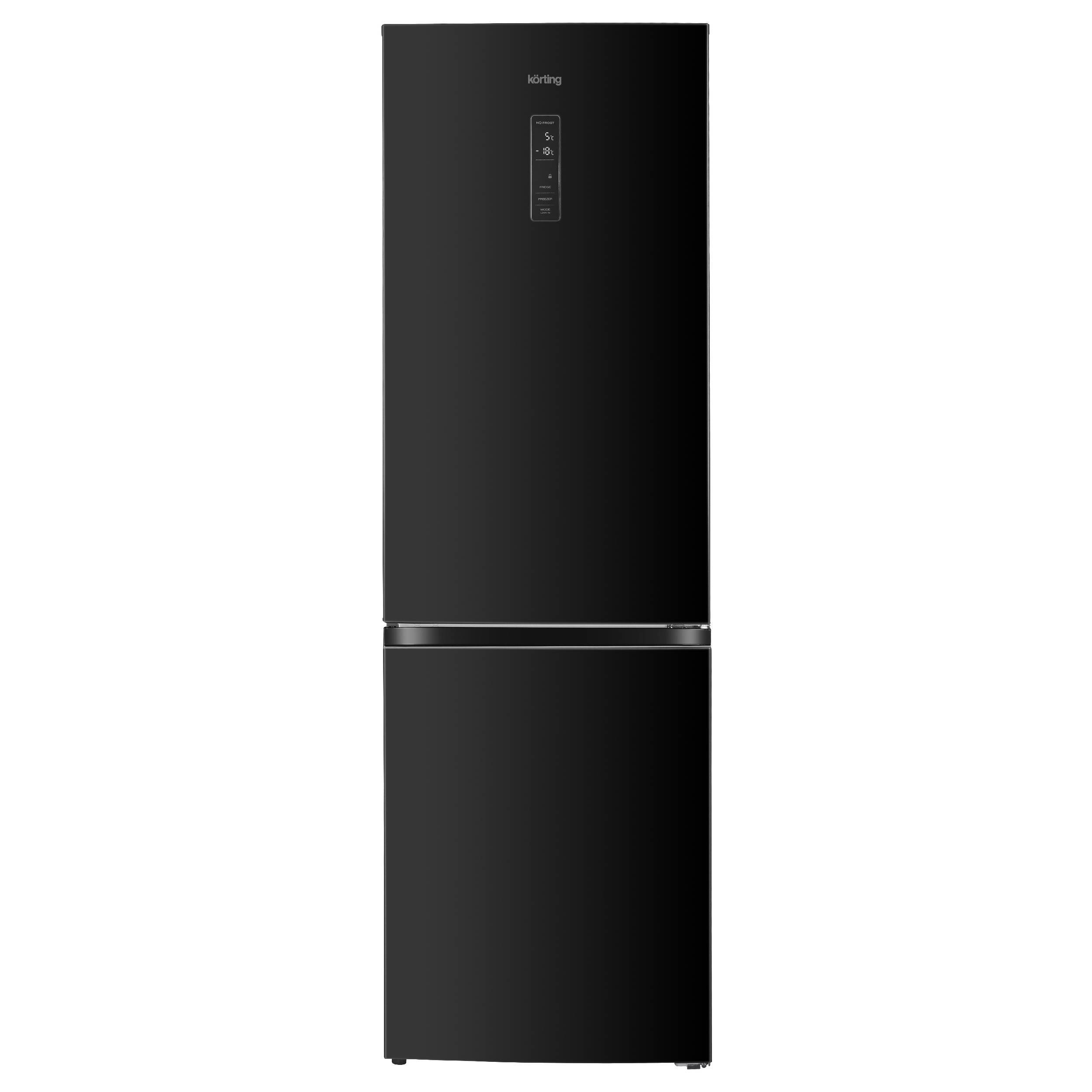 Изображение товара Отдельностоящий холодильник Korting KNFC 62980 GN 60x193.5 см цвет стекло/черный