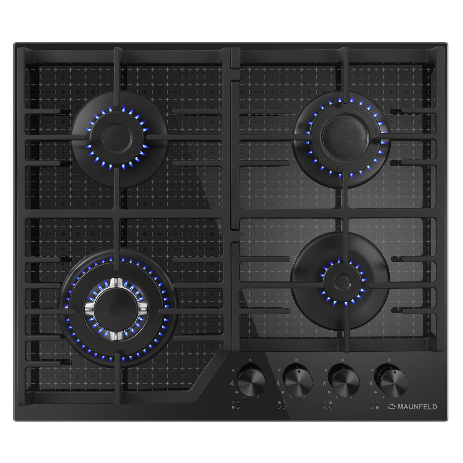 Изображение товара Газовая варочная панель Maunfeld EGHG.64.73CB2/G 59 см 4 конфорки цвет черный