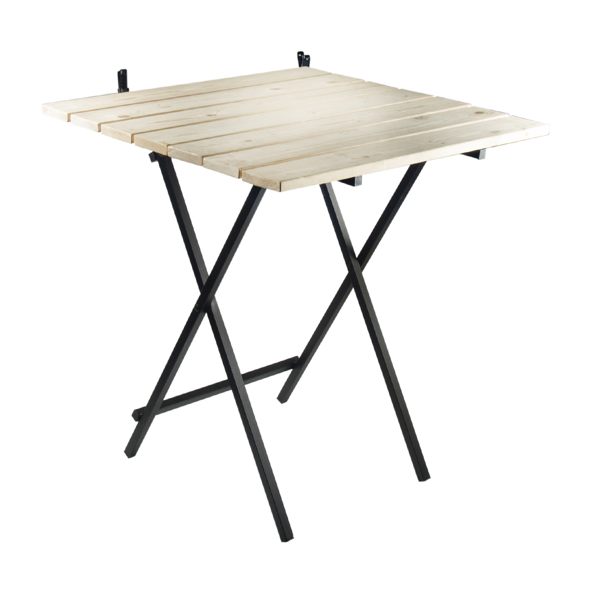 Изображение товара Нераздвижной садовый стол складной Камион 251593 70 см x 70 см x 77 см металл серый/серебристый