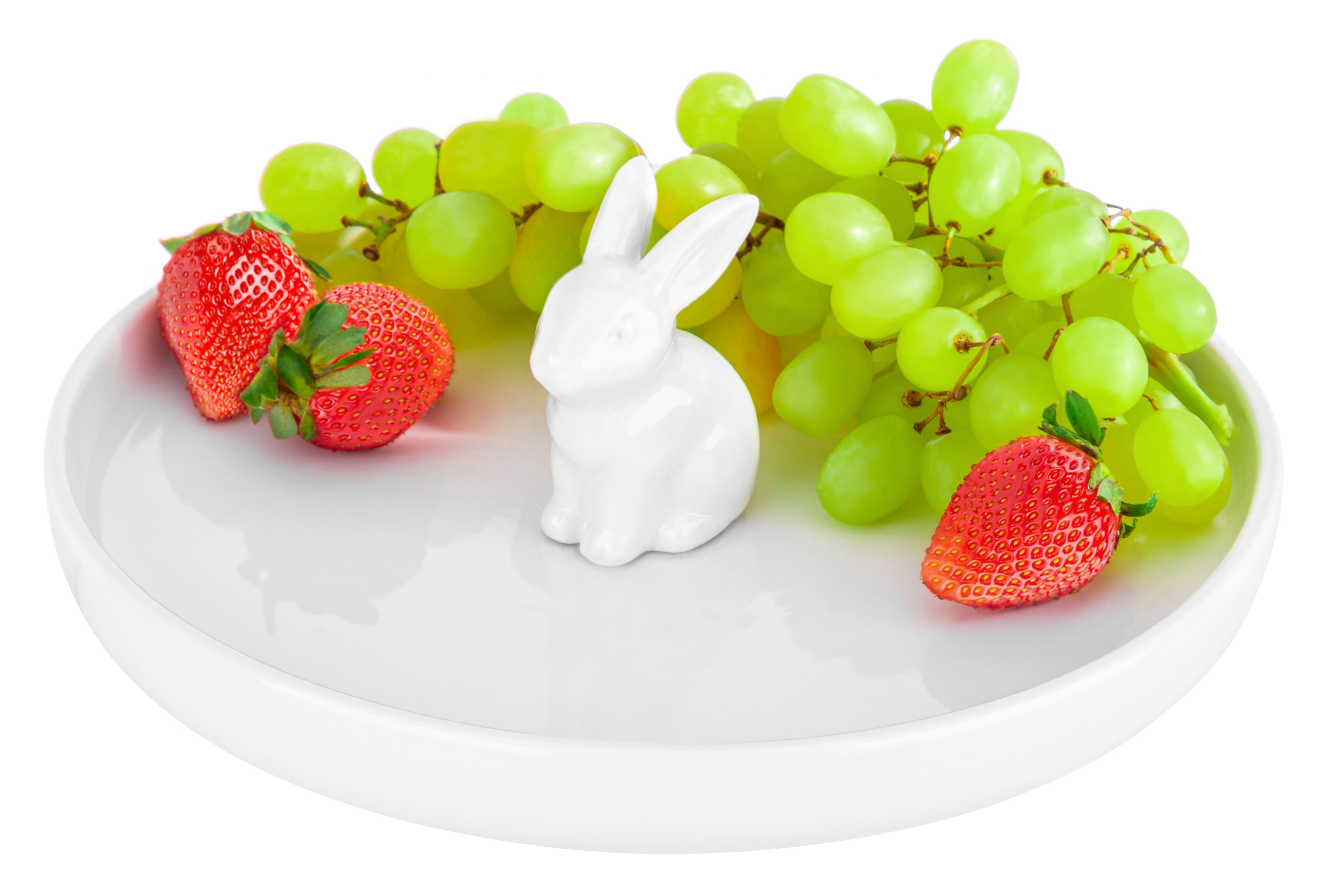 Изображение товара Сервировочное блюдо ELAN GALLERY Кролик из фарфора 22x22 см, жаропрочное, микроволны