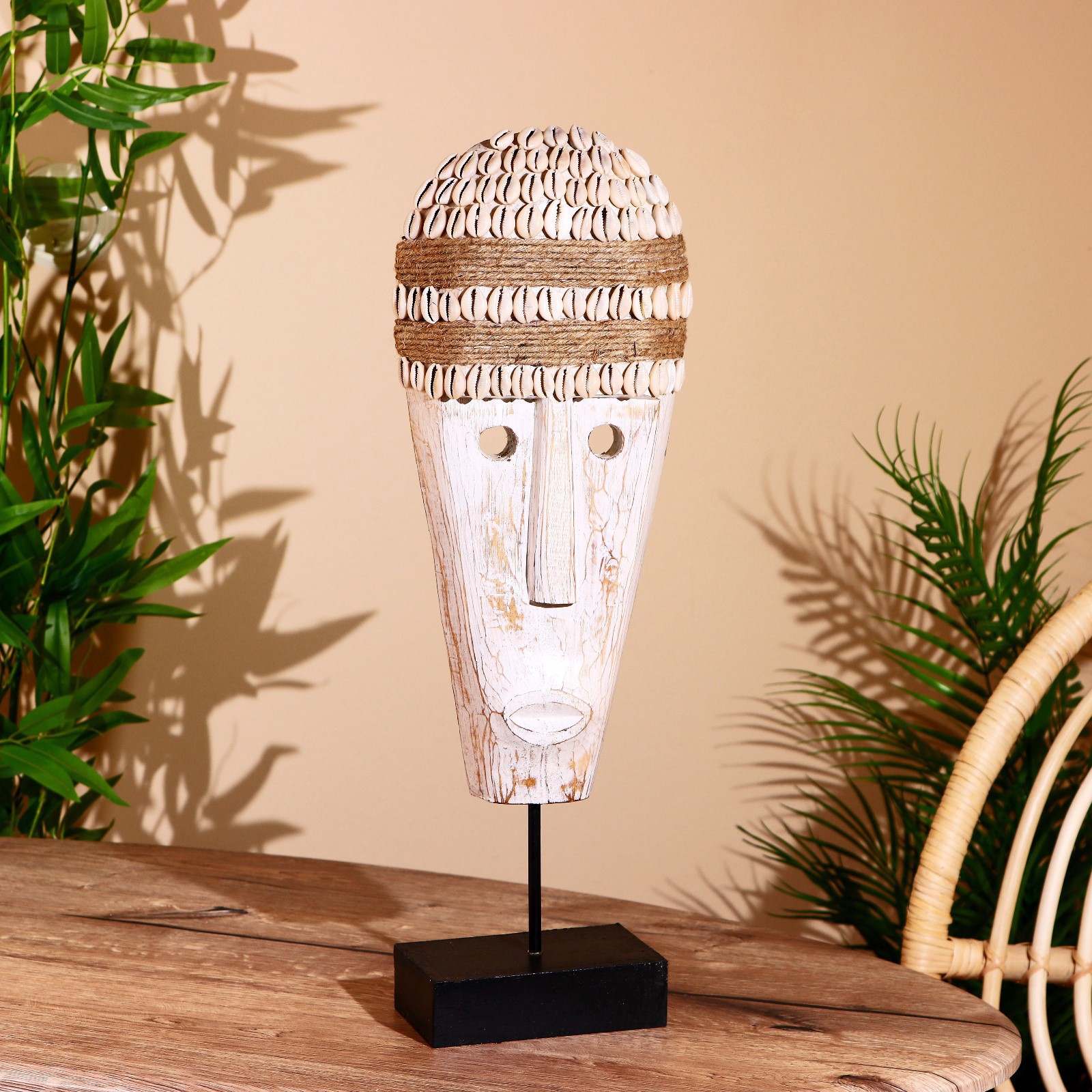 Изображение товара Маска-уникальная декоративная фигура из дерева, Аборигeн — 56 см