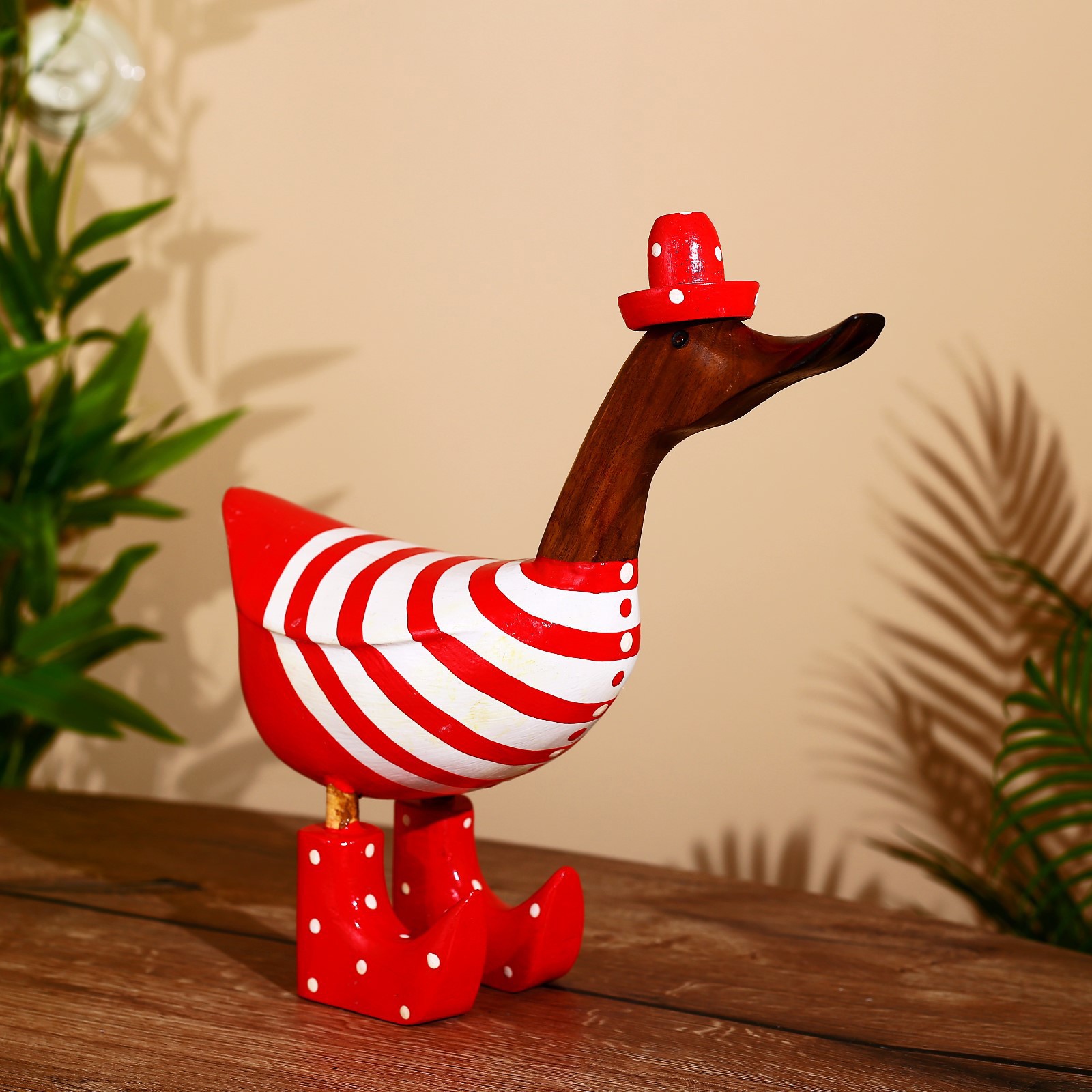 Изображение товара Интерьерный сувенир "Уточка в красном" 25x7x25 см
