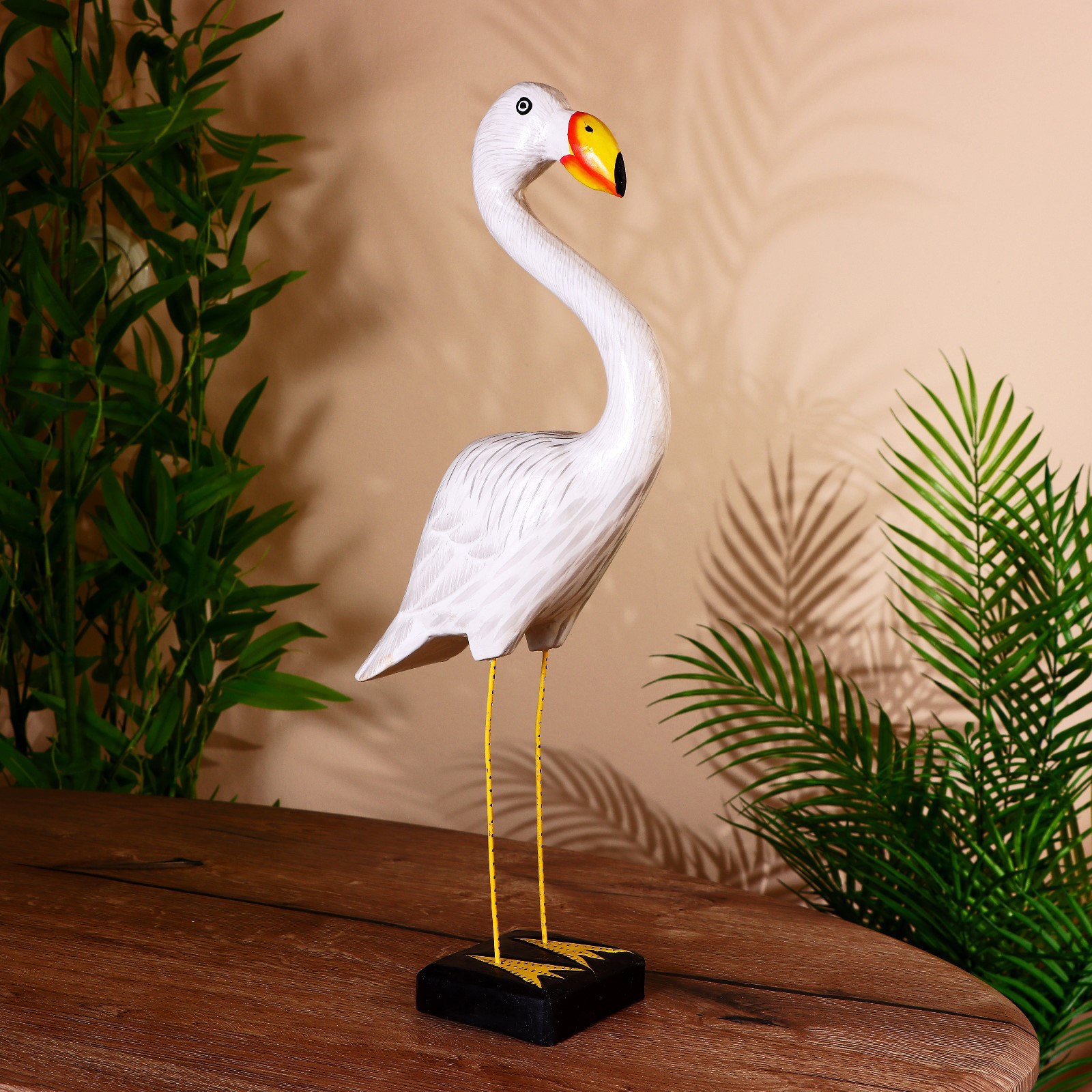 Изображение товара Интерьерный сувенир "Фламинго белый" высота 47 см
