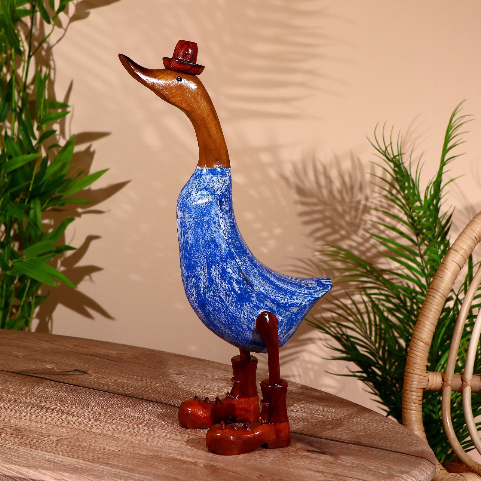 Изображение товара Интерьерный сувенир "Утка в синем" высота 45 см