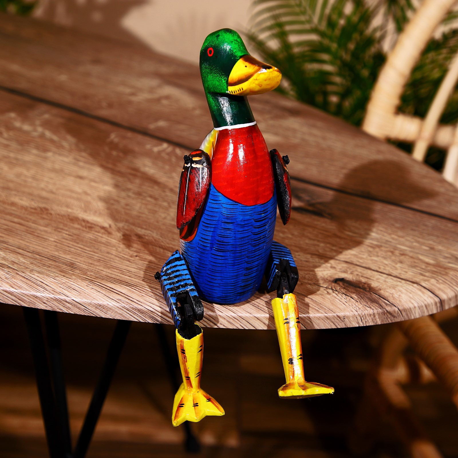 Изображение товара Интерьерный сувенир "Селезень" висячие лапки высота 25 см Изображение товара Интерьерный сувенир "Селезень" висячие лапки высота 25 см