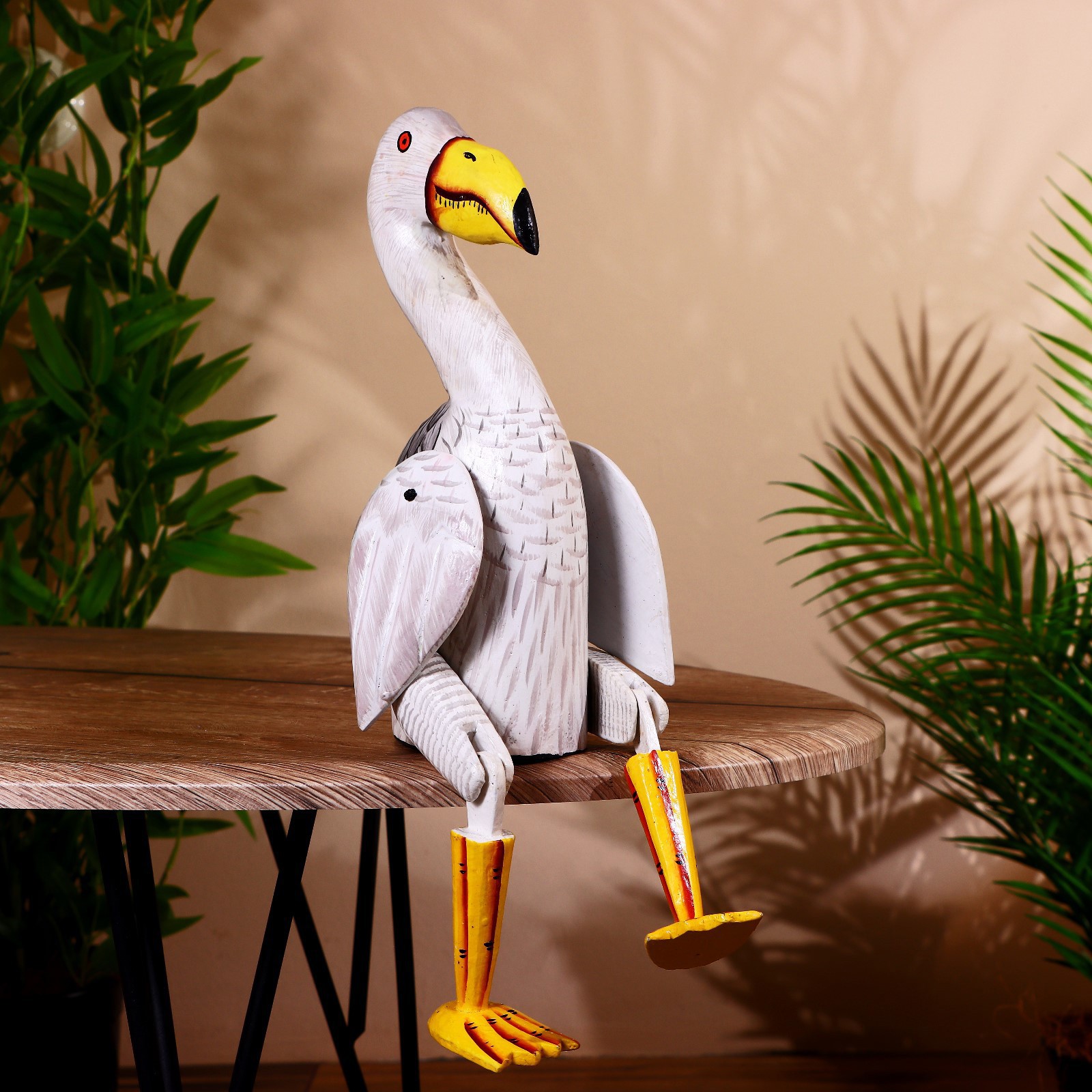 Изображение товара Интерьерный сувенир "Фламинго" висячие лапки высота 50 см