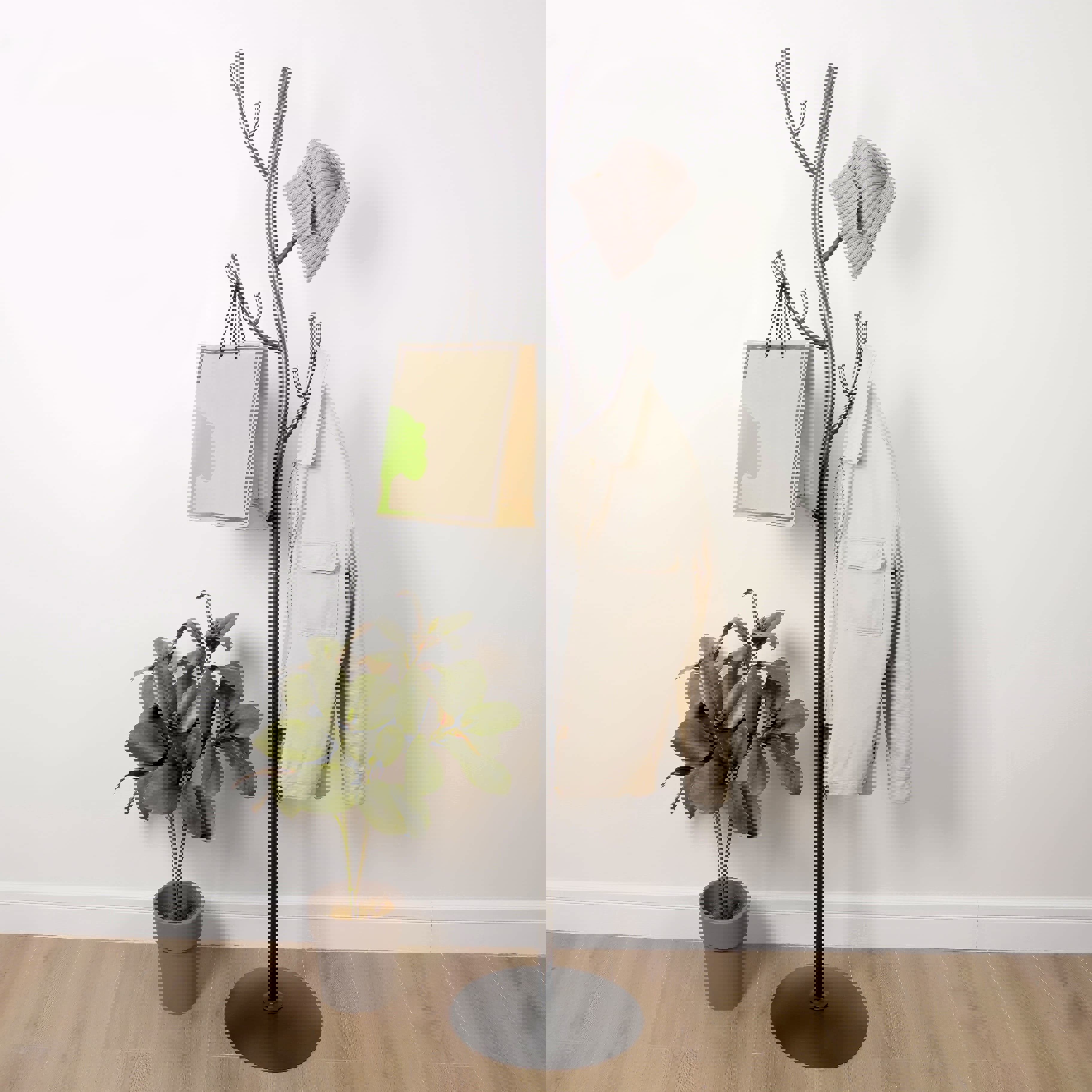 Вешалка напольная Зми Дерево 38x181x38 см Сталь цвет графит ️ купить по ...