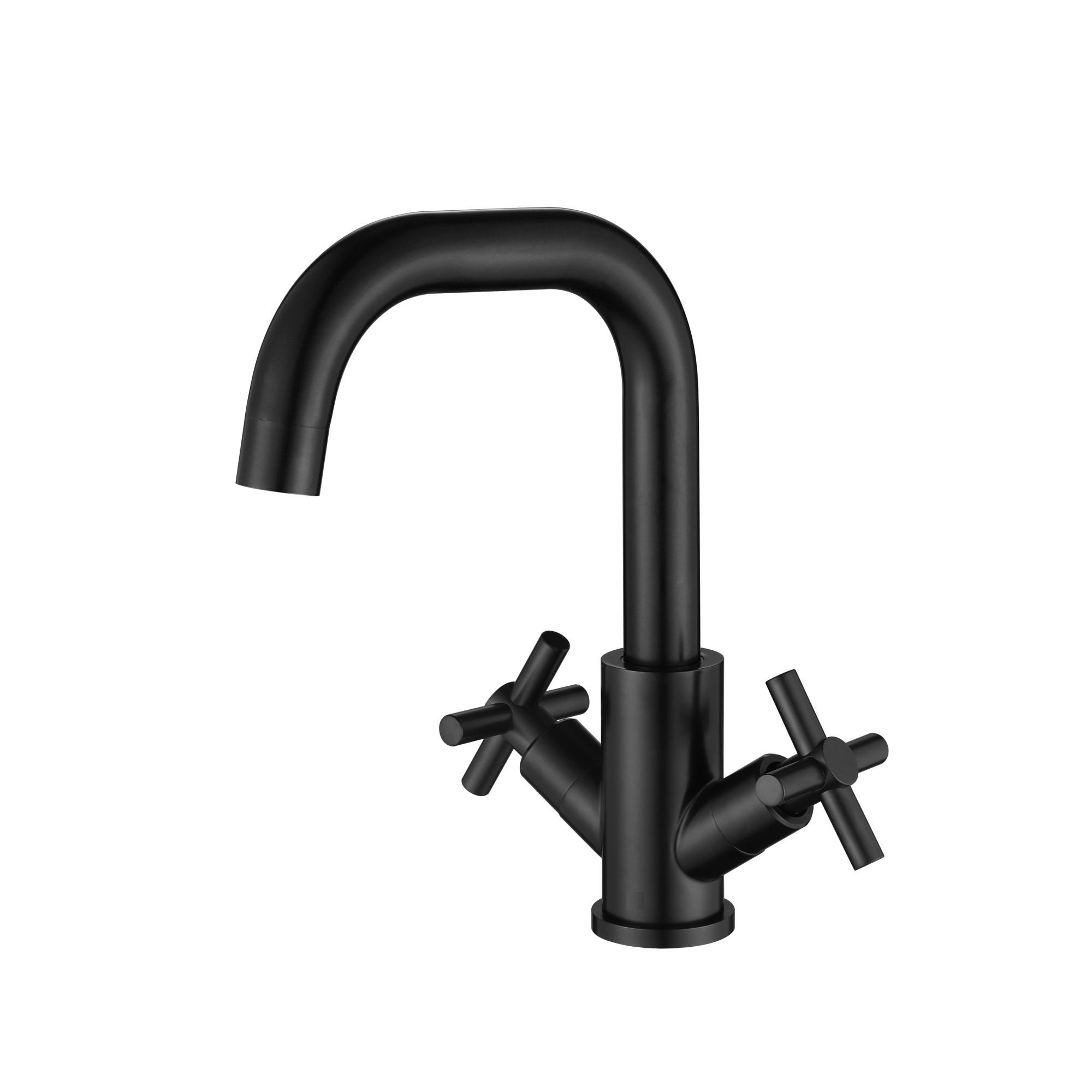 Изображение товара Смеситель для раковины Esko К26В2 двухвентильный цвет черный