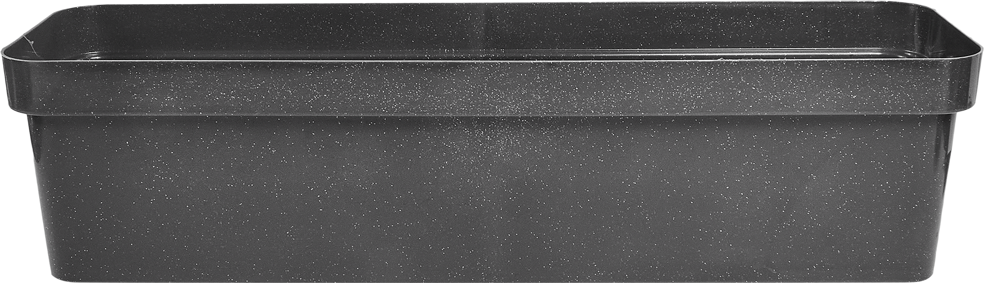 Ящик балконный Эко 60x17x15 см v11 л пластик черный гранит