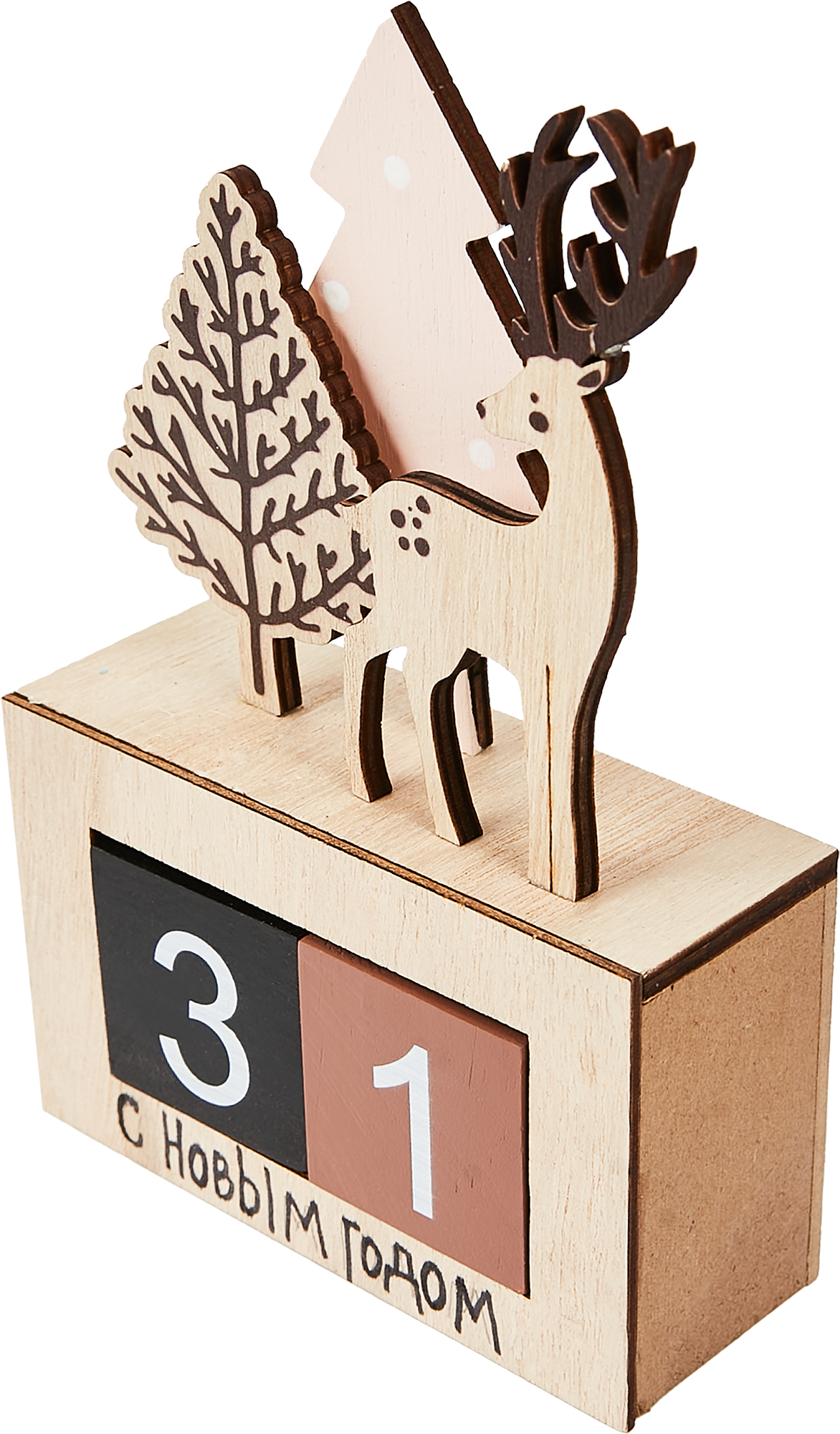 Изображение товара Новогодняя фигурка Календарь дерево
