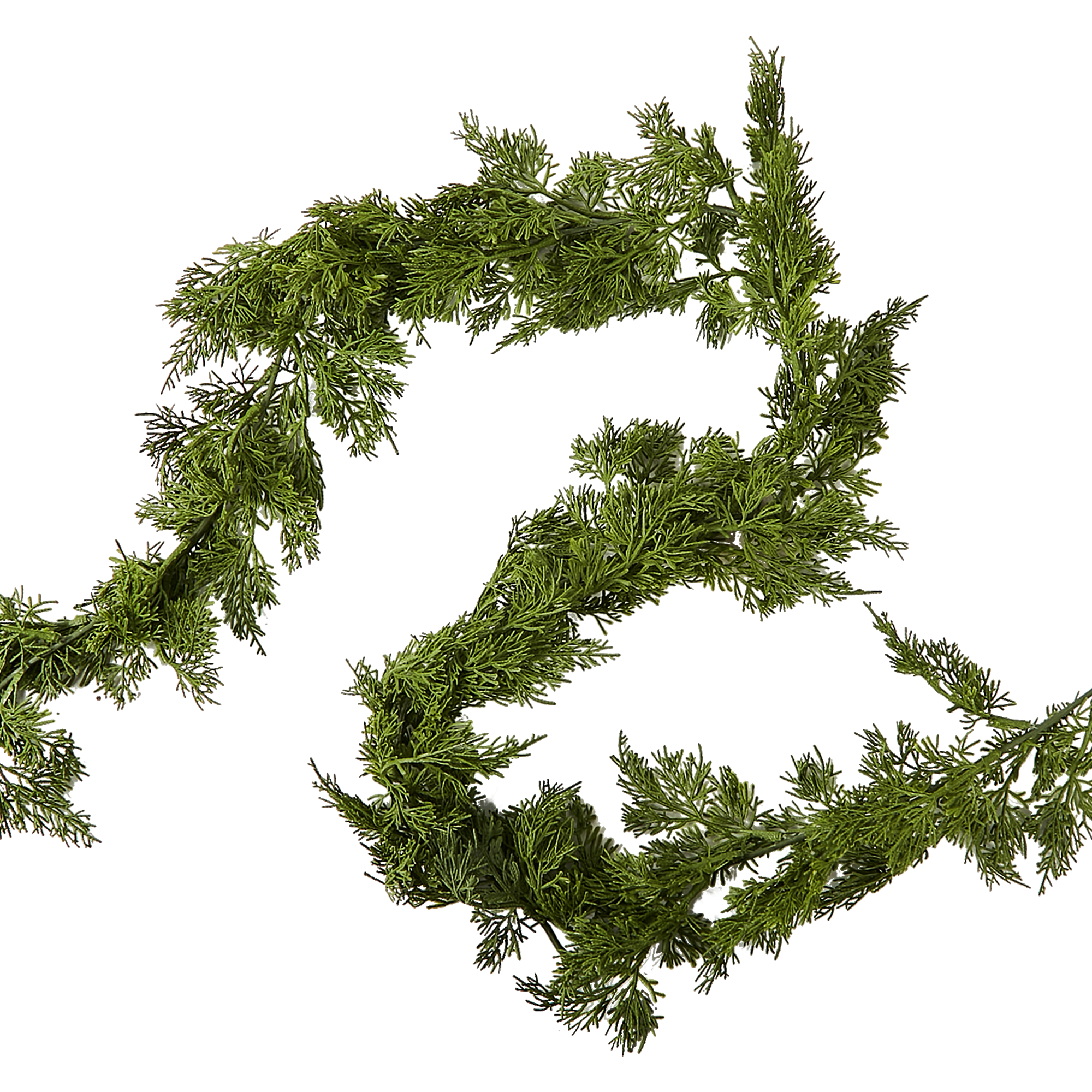 Изображение товара Декоративное украшение из веток кипариса 180 см для праздников и интерьера