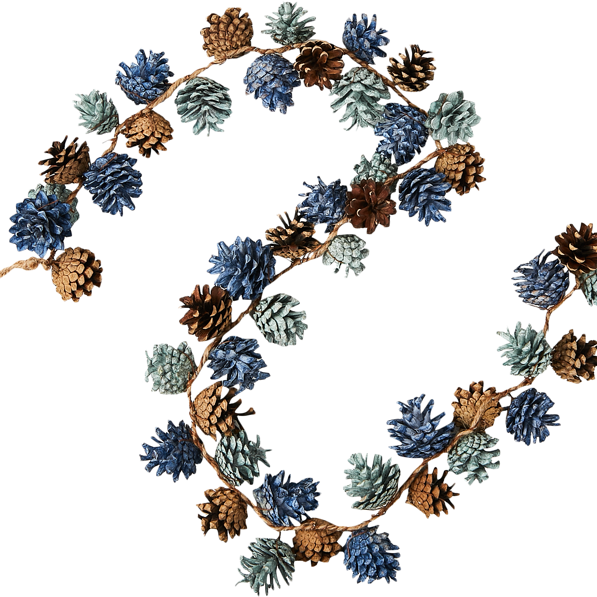 Изображение товара Декоративное украшение из сосновых шишек 120x8x5 см