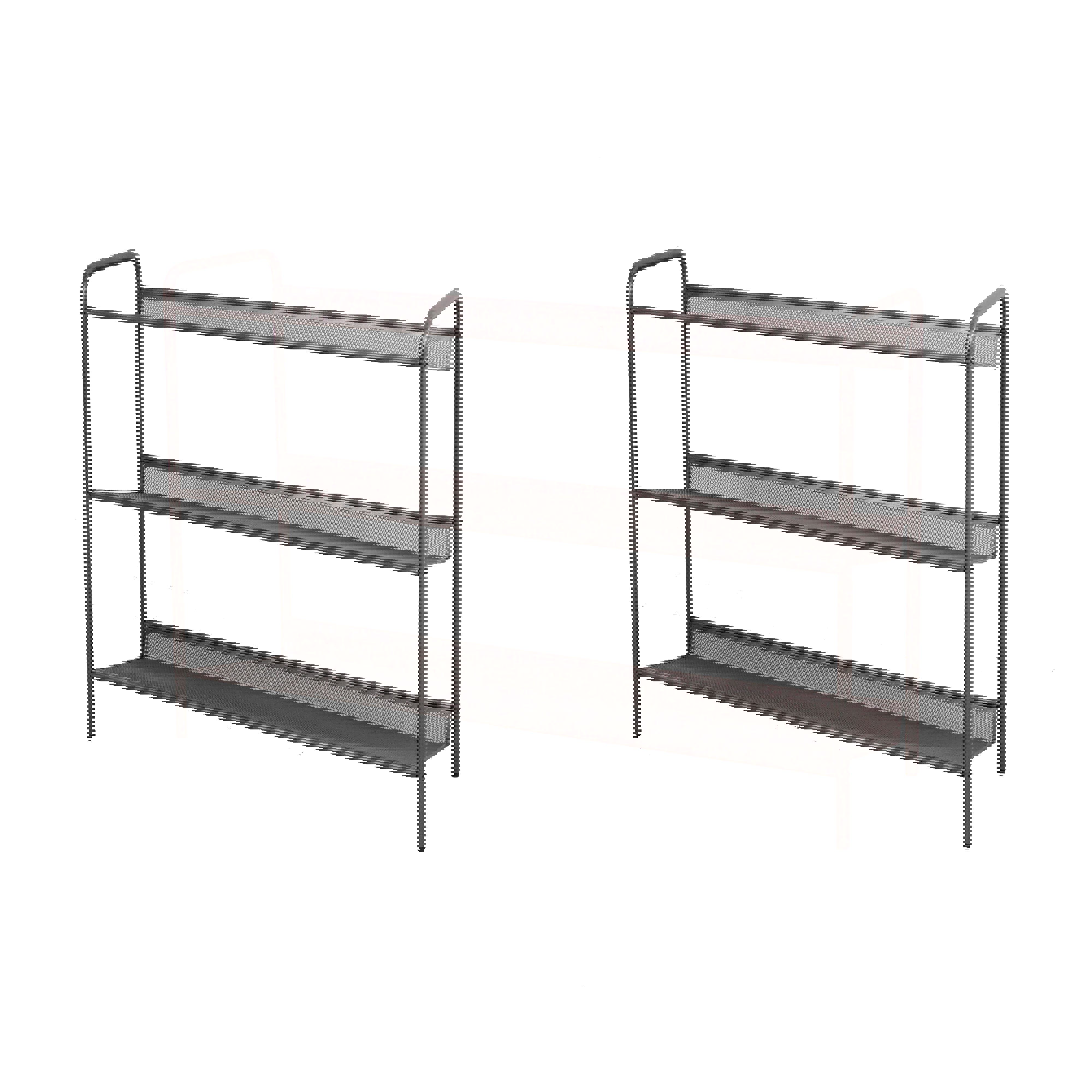 Изображение товара Подставка для обуви ЗМИ 87x60x26 см 3 полки сталь цвет графит