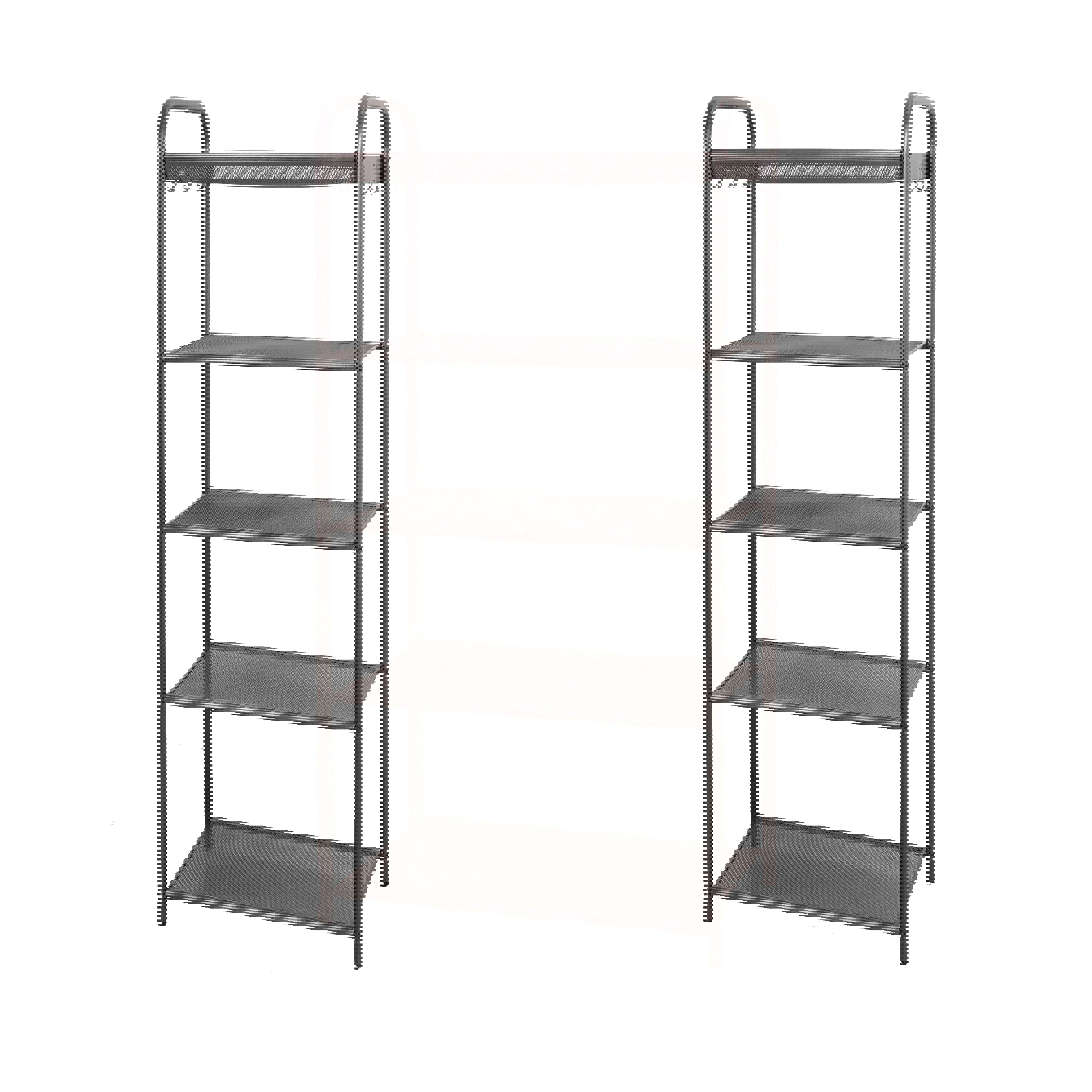 Изображение товара Полка для обуви ЗМИ Верона 15 45x95x30 см 5 полок металл цвет графит