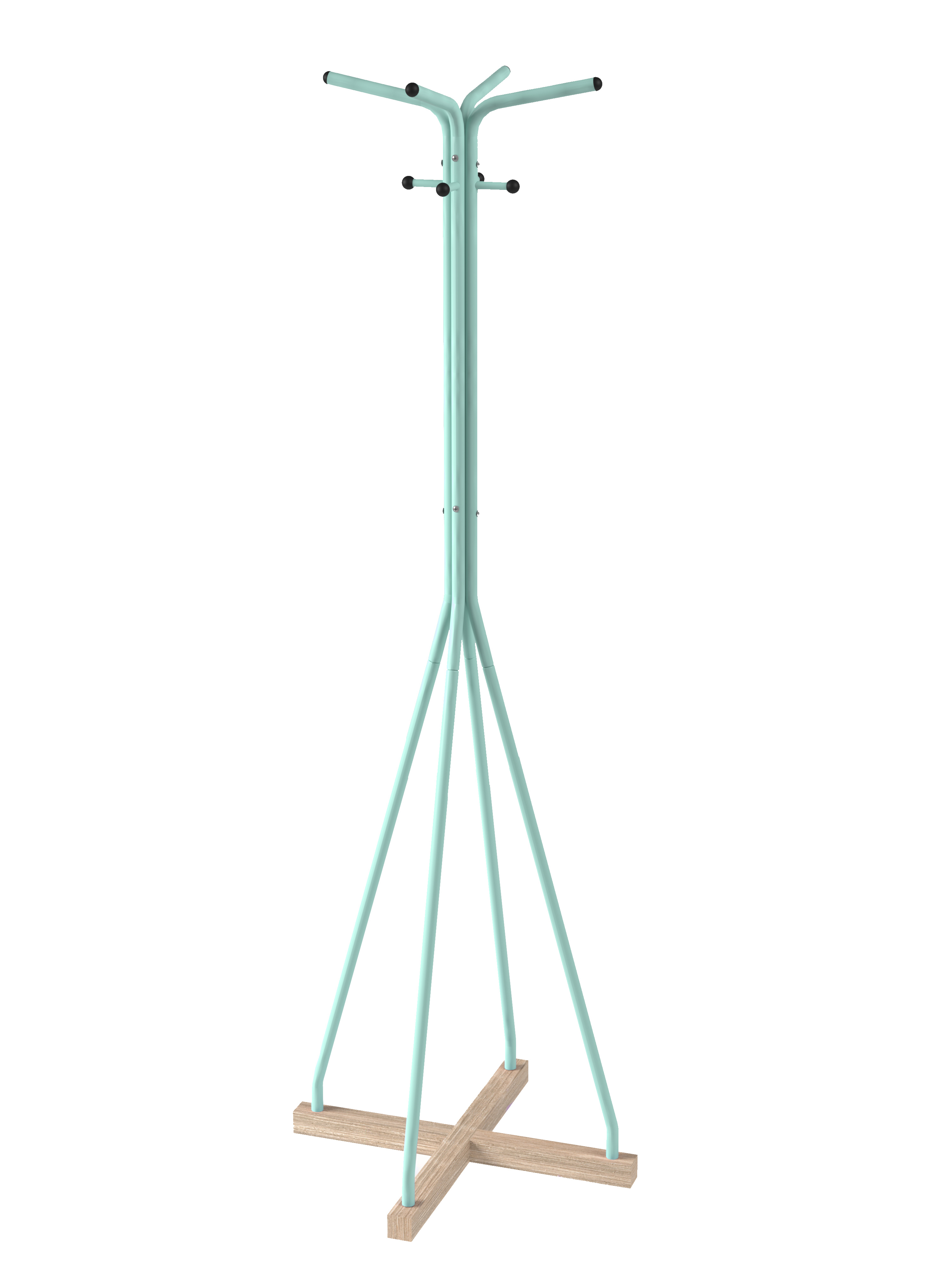 Изображение товара Напольная вешалка Мебелик металл 58x172.50x58 см цвет бирюзовый 7164
