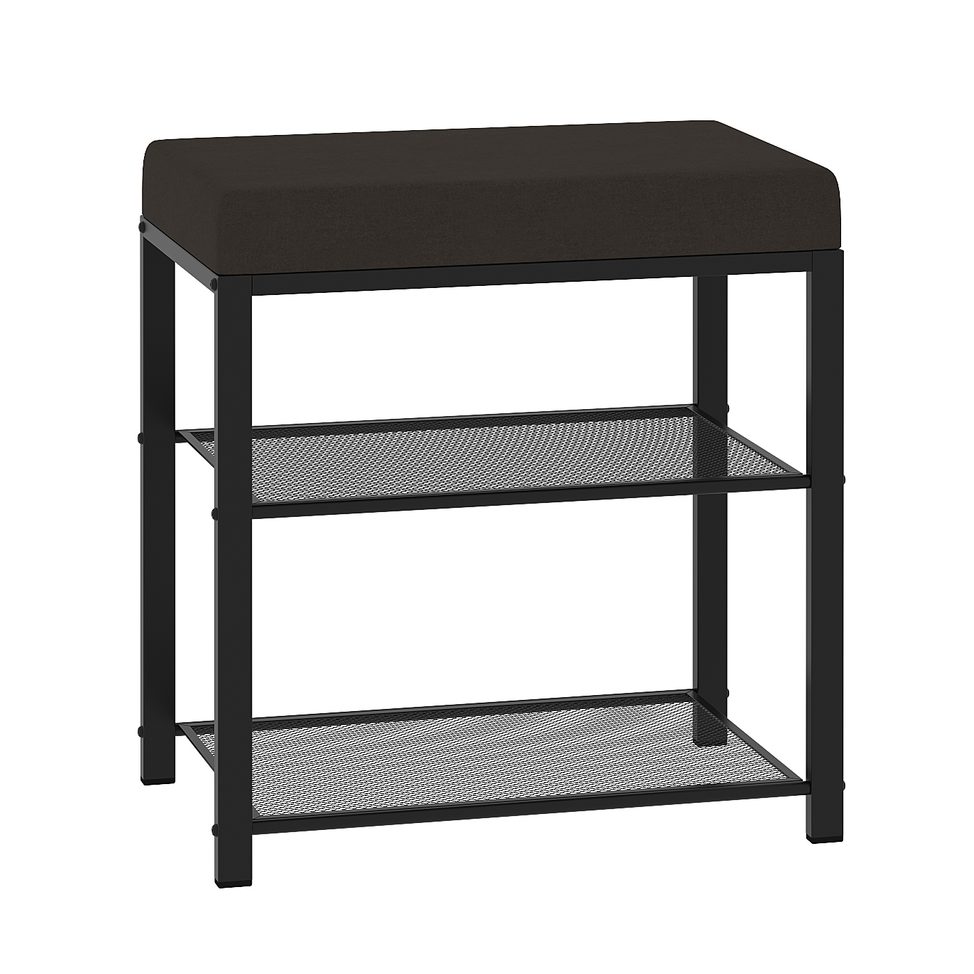 Изображение товара Полка для обуви ЗМИ 47x49x30 см 2 полки сталь цвет черный/серый