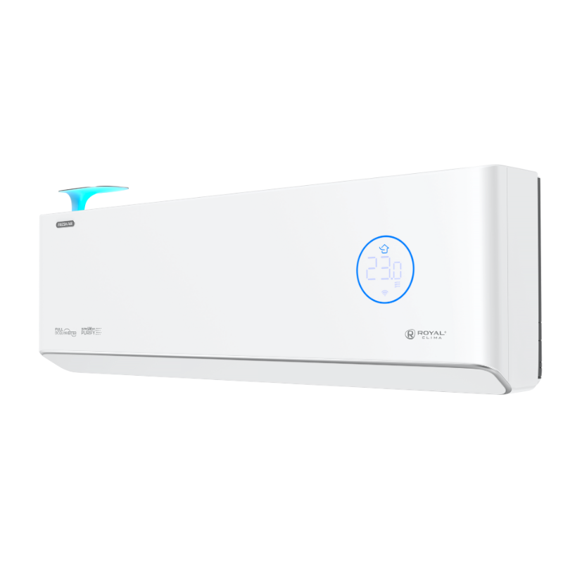 Изображение товара Сплит-система инверторная Royal clima RCI-RF40HN 12K BTU охлаждение/обогрев с Wi-Fi белый Изображение товара Сплит-система инверторная Royal clima RCI-RF40HN 12K BTU охлаждение/обогрев с Wi-Fi белый