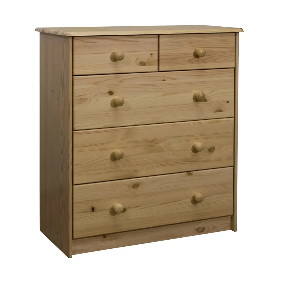 Изображение товара Комод Dipriz Хаба 5 ящиков 75x35x80 см дерево цвет бежевый