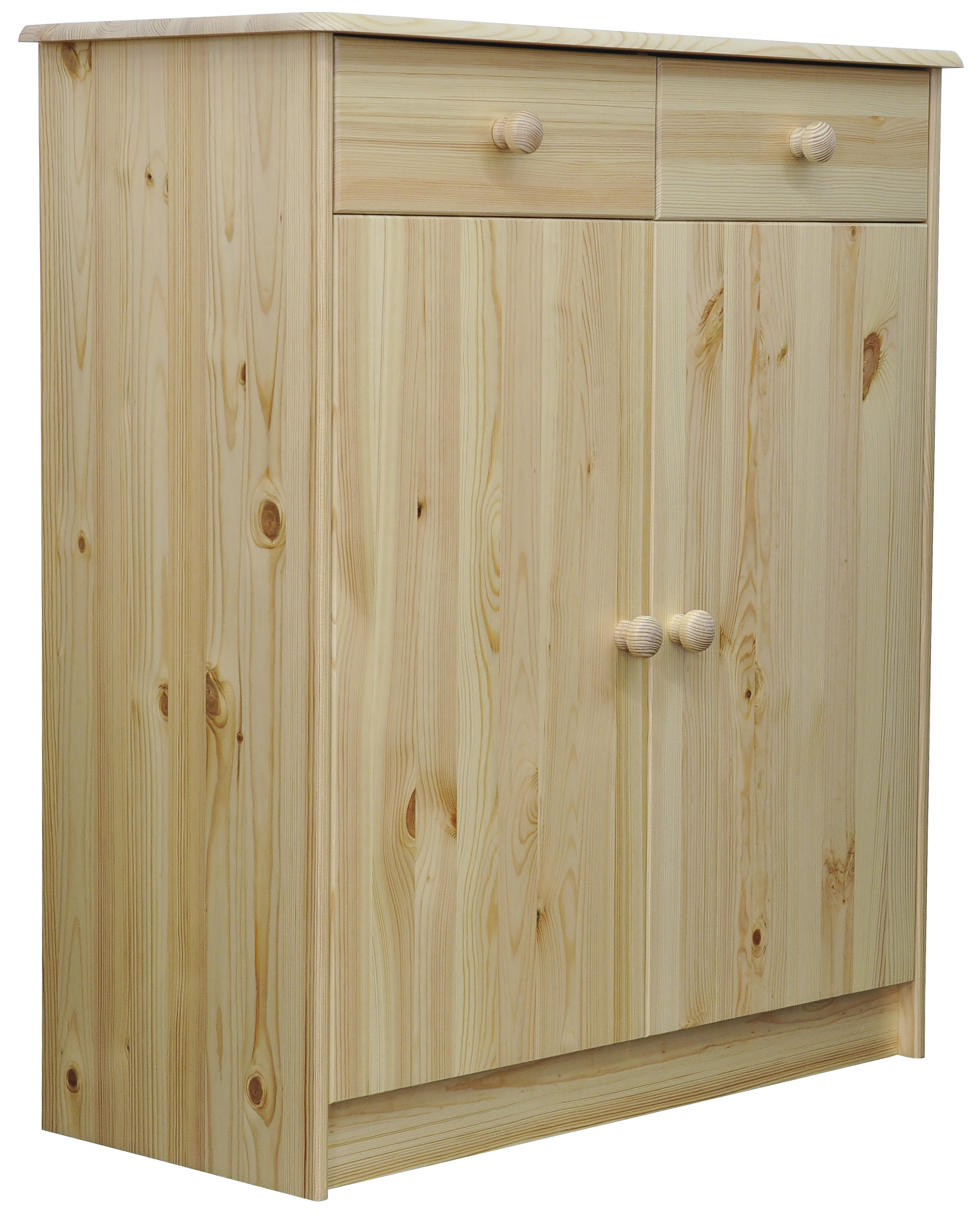 Изображение товара Комод Хаба из дерева 2 ящика бежевый современный скандинавский стиль