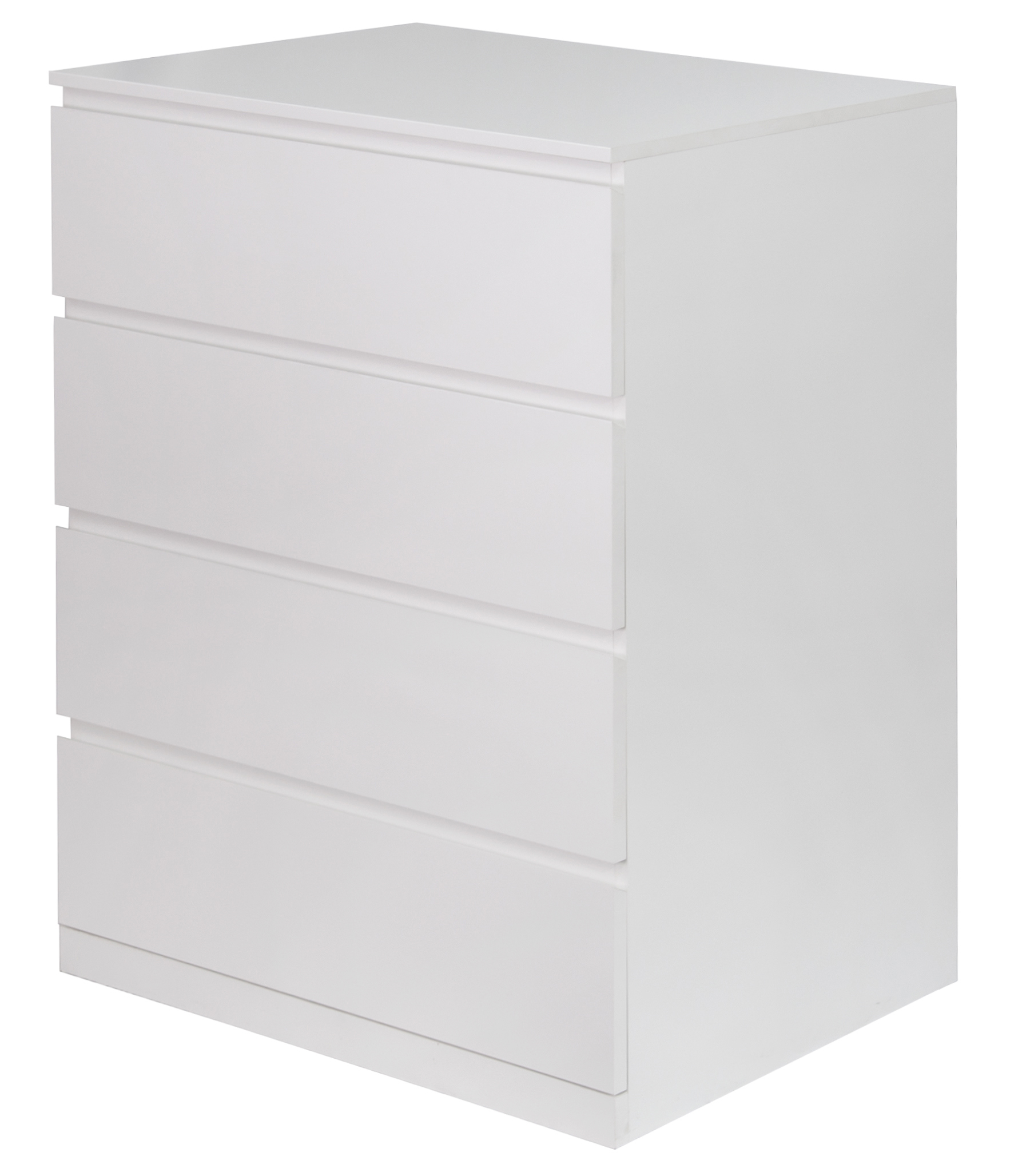 Изображение товара Комод Марм 4 ящика белый ЛДСП скандинавский стиль