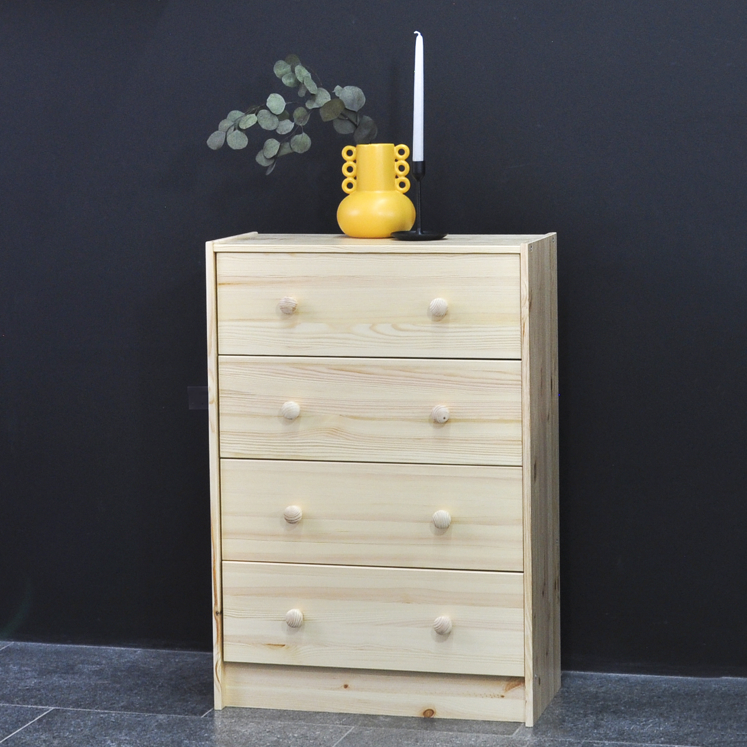 Изображение товара Комод Dipriz Раст 4 ящика 62x30x90 см дерево цвет бежевый Изображение товара Комод Dipriz Раст 4 ящика 62x30x90 см дерево цвет бежевый