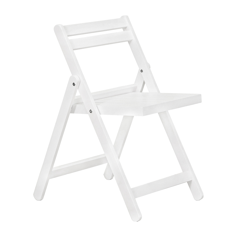 Изображение товара Садовый складной стул Мебелик 8438 из массива дерева белый