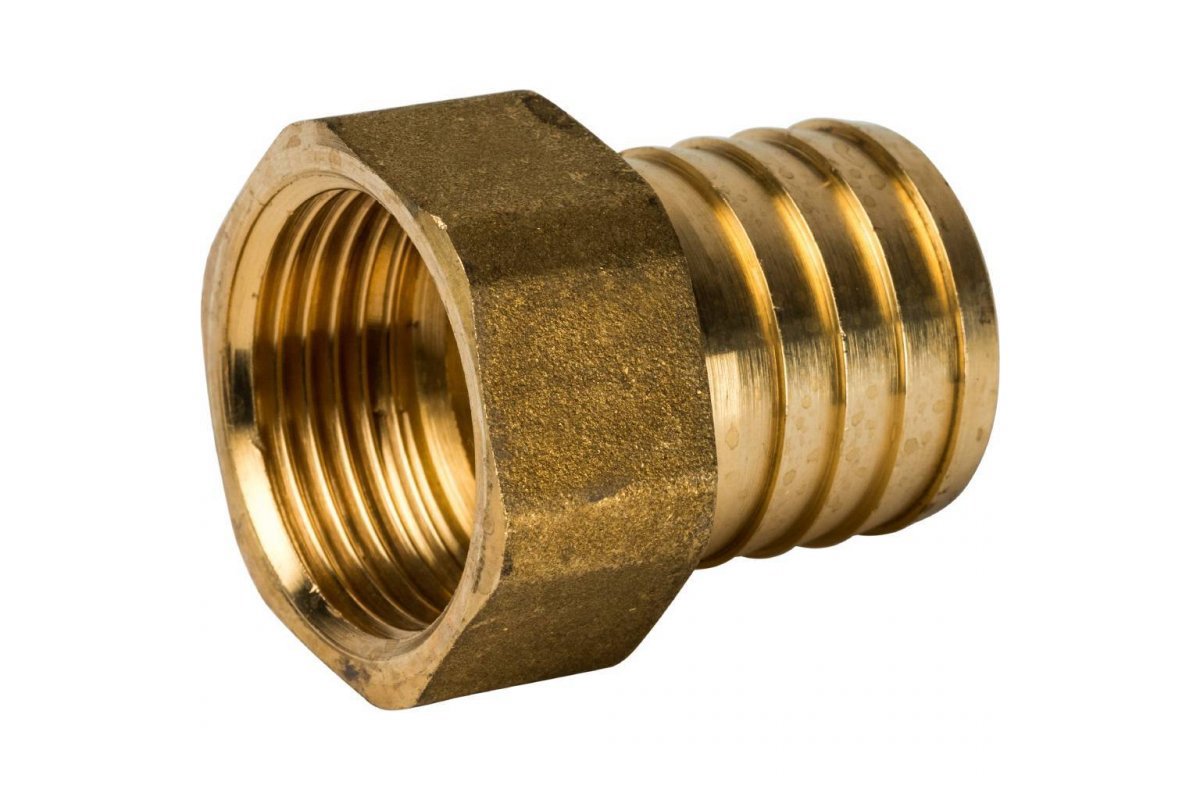 Изображение товара Штуцер для соединения шлангов 1" ВР-25 мм латунный TIM арт. SF04-25