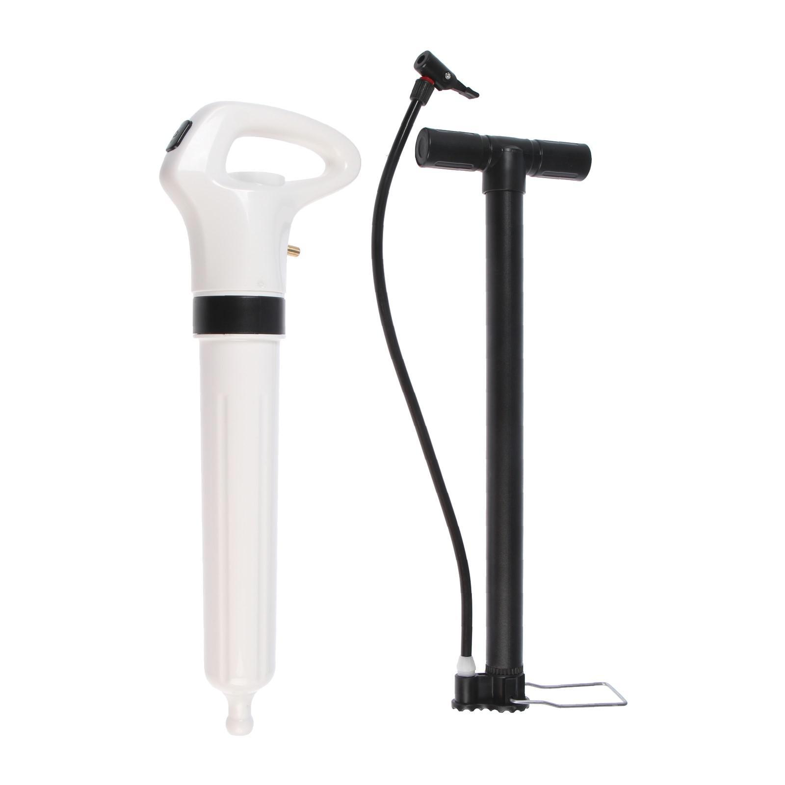 Изображение товара Вантуз пневматический ZEIN с 3 насадками и датчиком давления