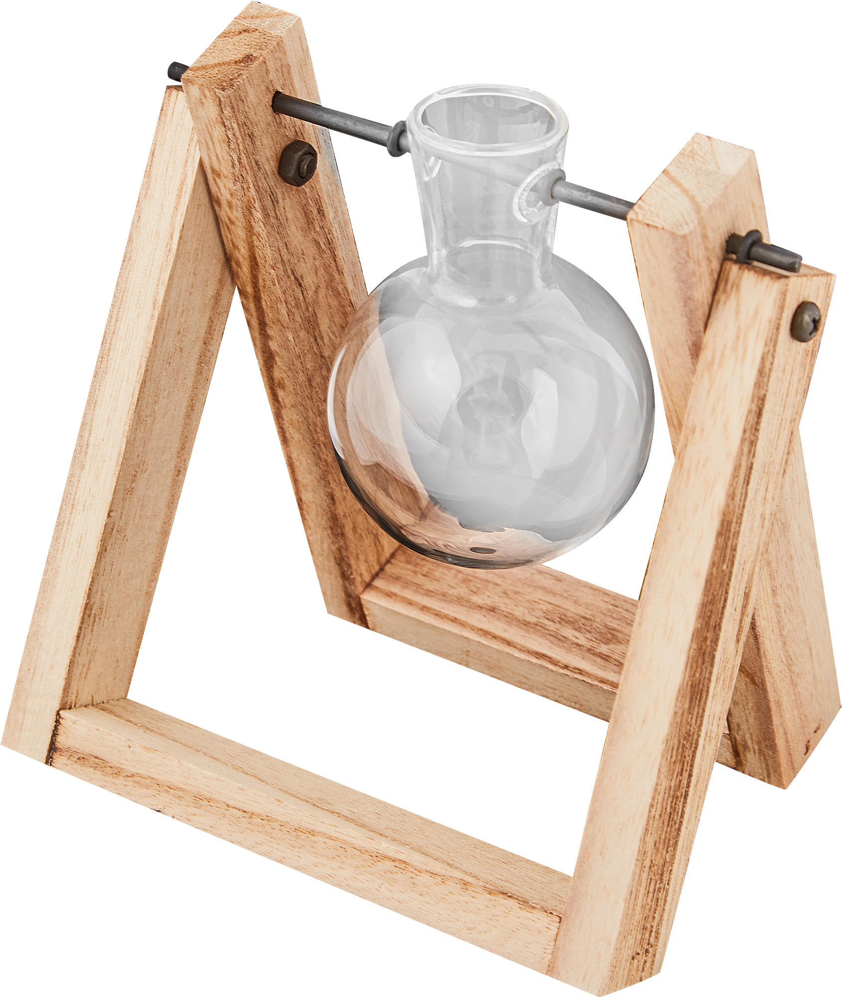 Изображение товара Ваза на подставке, керамика, 16x16 см — прозрачная