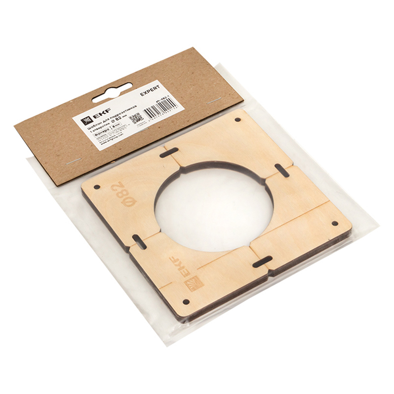 Изображение товара Шаблон EKF Expert для подрозетников с 1 отверстием D82 мм