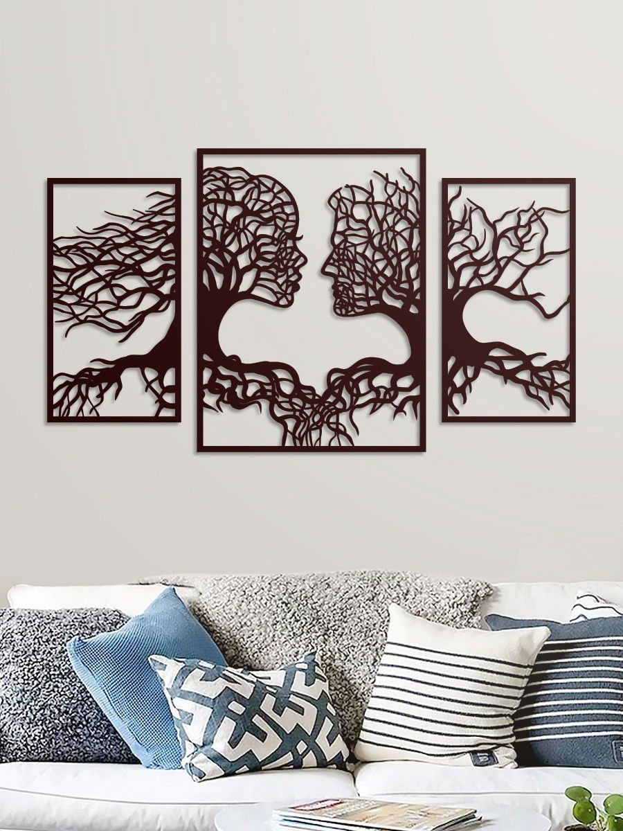 Изображение товара Панно "Лица в ветвях" венге ARTXL 50x87 см