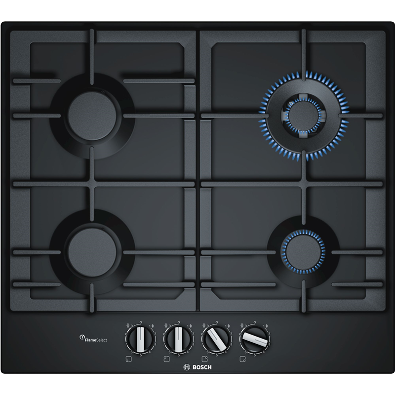 Изображение товара Газовая варочная панель Bosch PCH6A6B90R 58.2 см 4 конфорки черный