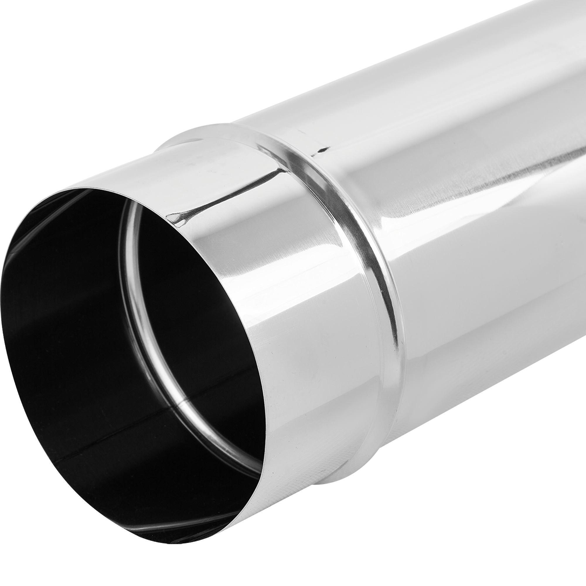 Изображение товара Труба для дымохода D110 1 м нержавеющая сталь AISI 430x0.5 мм