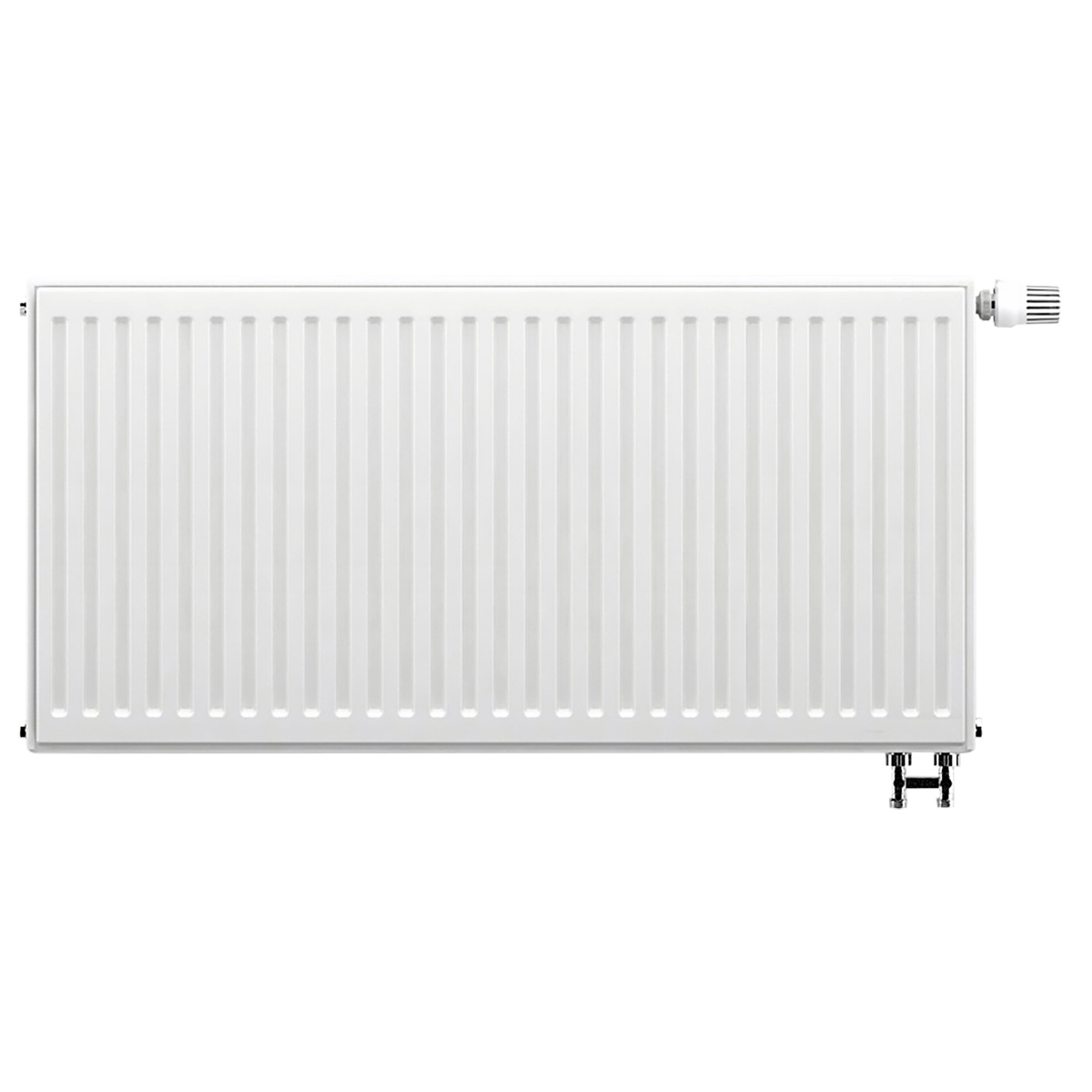 Изображение товара Радиатор Azario Compact 22 500x1000 мм стальной панельный низкое подключение белый