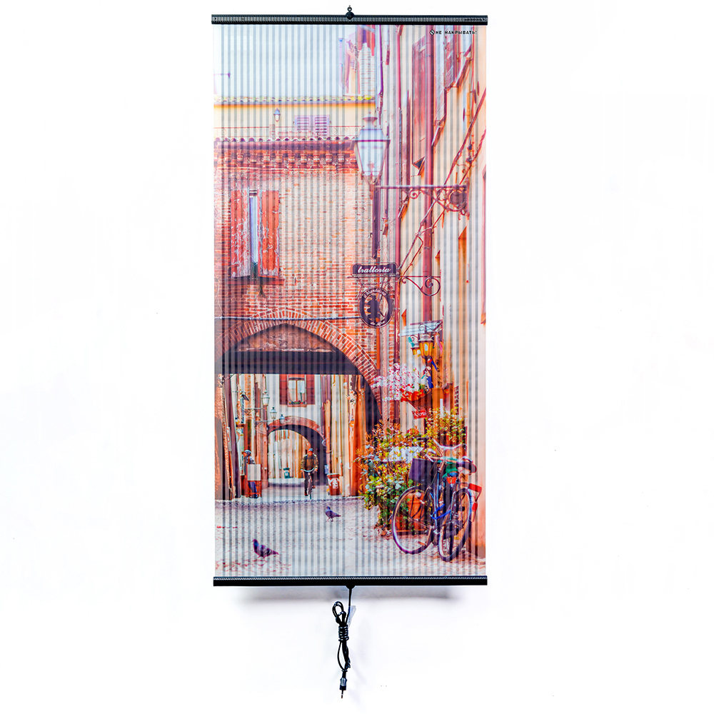 Изображение товара Инфракрасный настенный обогреватель Бархатный Сезон Улочка 450 Вт для дома и офиса