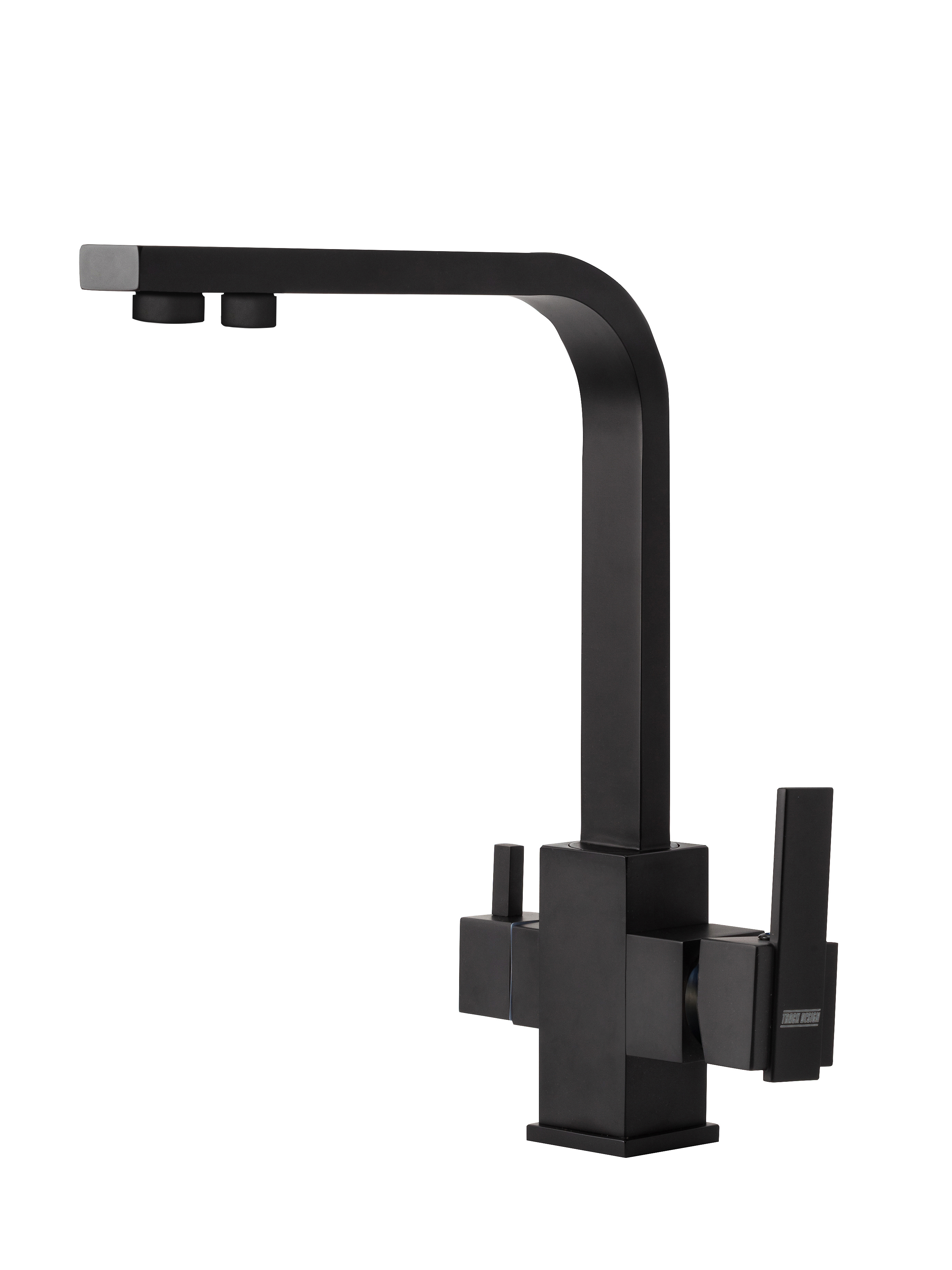 Изображение товара Смеситель для кухни однорычажный Track design MetMatBlack черный матовый
