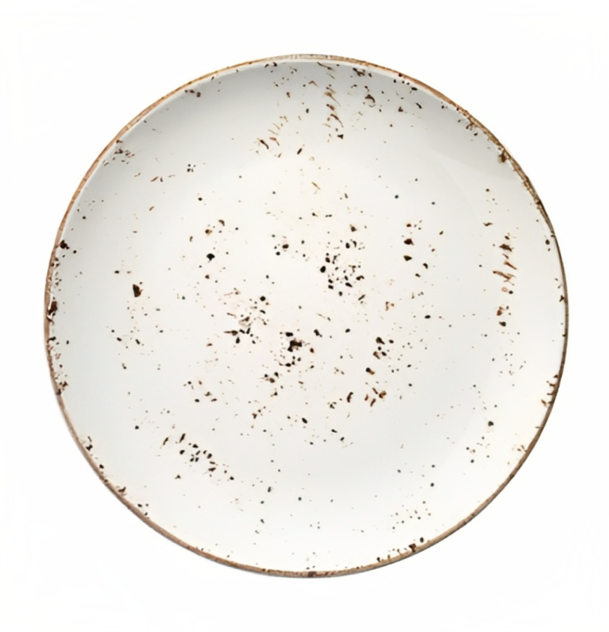 Изображение товара Набор фарфоровых тарелок Bonna Grain 27 см, 2 шт, белый, Турция