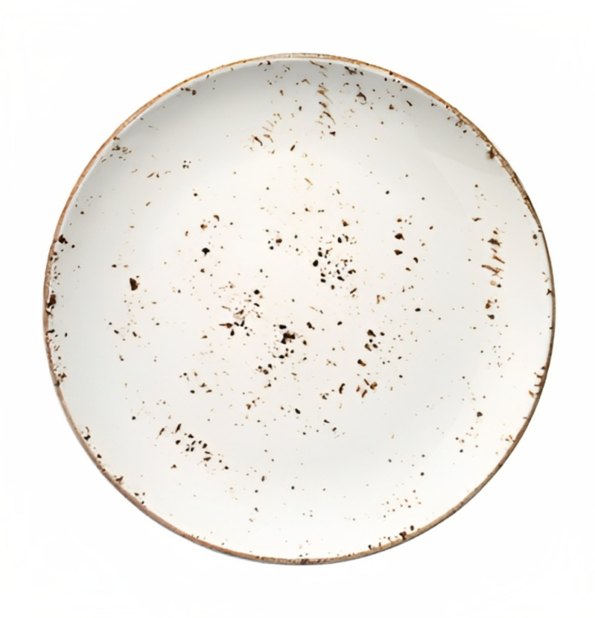 Изображение товара Набор тарелок Bonna Grain 25 см 4 шт фарфор белый для кухонных и профессиональных целей