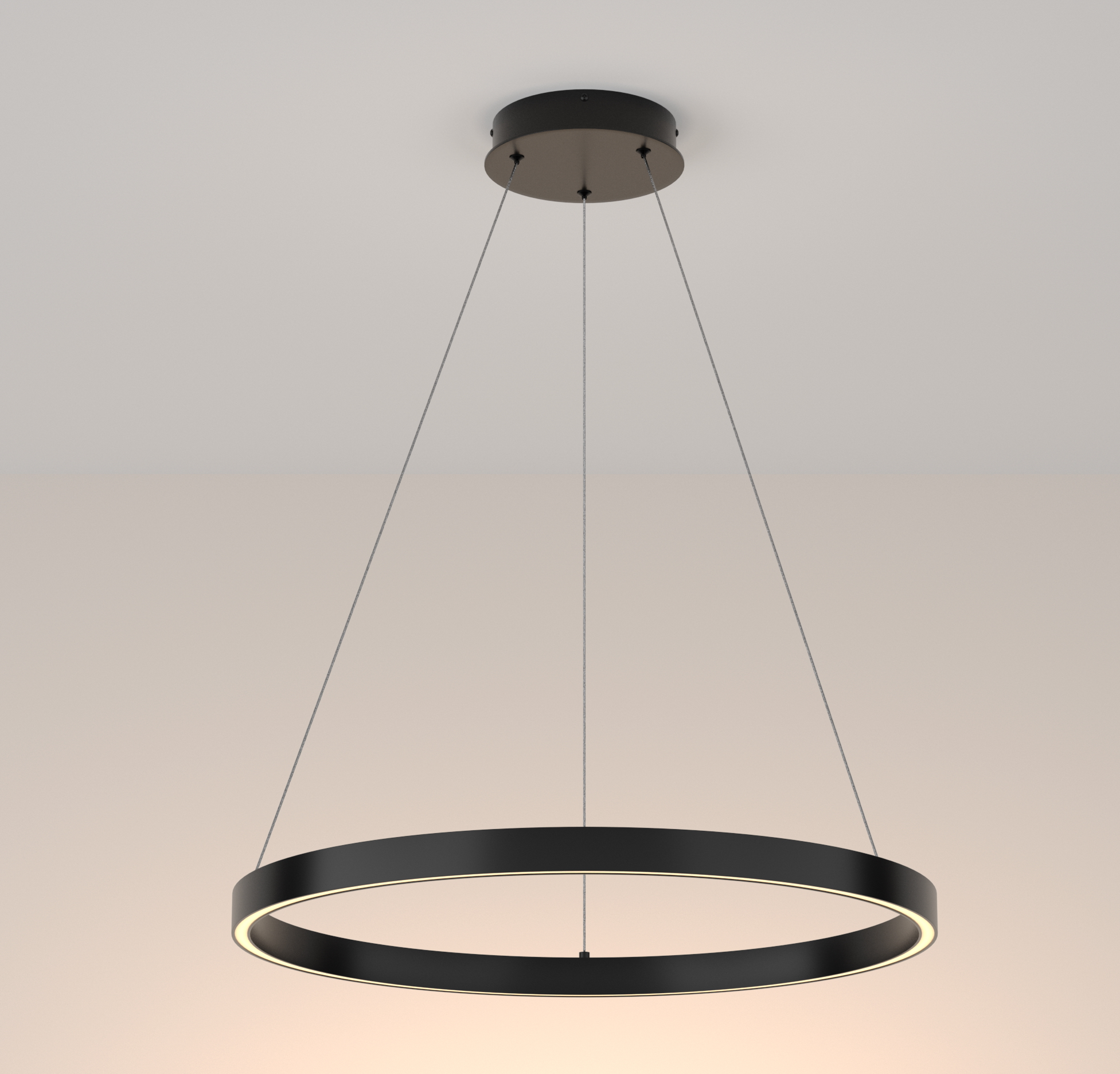 Изображение товара Люстра подвесная светодиодная Maytoni MOD058PL-L32B3K 12 м² черная с теплым белым светом