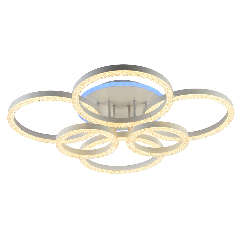 Изображение товара Люстра потолочная светодиодная Profit Light 5894/6 WHT с пультом управления 15 м² регулируемый белый свет цвет белый