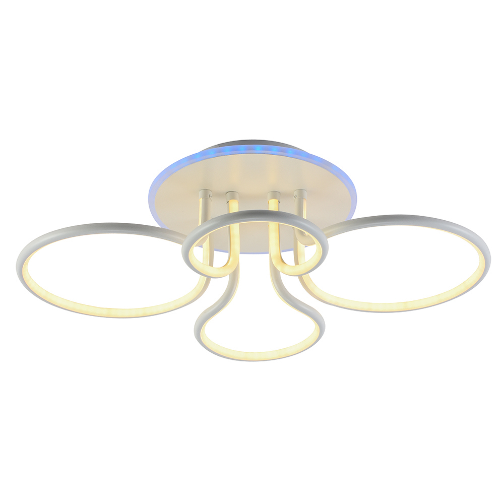 Изображение товара Люстра потолочная светодиодная Profit Light 6005/4B WHT с пультом управления 10 м² регулируемый белый свет цвет белый