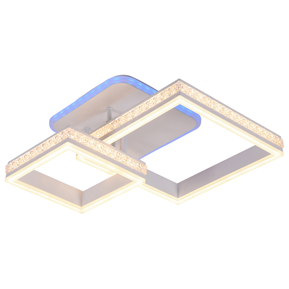 Изображение товара Люстра потолочная светодиодная Profit Light 6002/2 WHT с пультом управление 15 м²