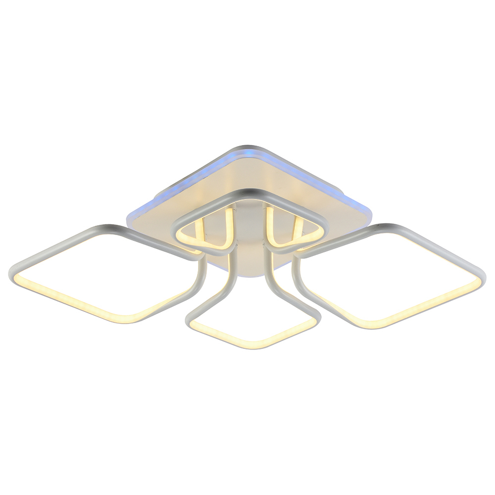 Изображение товара Люстра потолочная светодиодная Profit Light 6007/4B WHT с пультом управления 10 м² регулируемый белый свет цвет белый