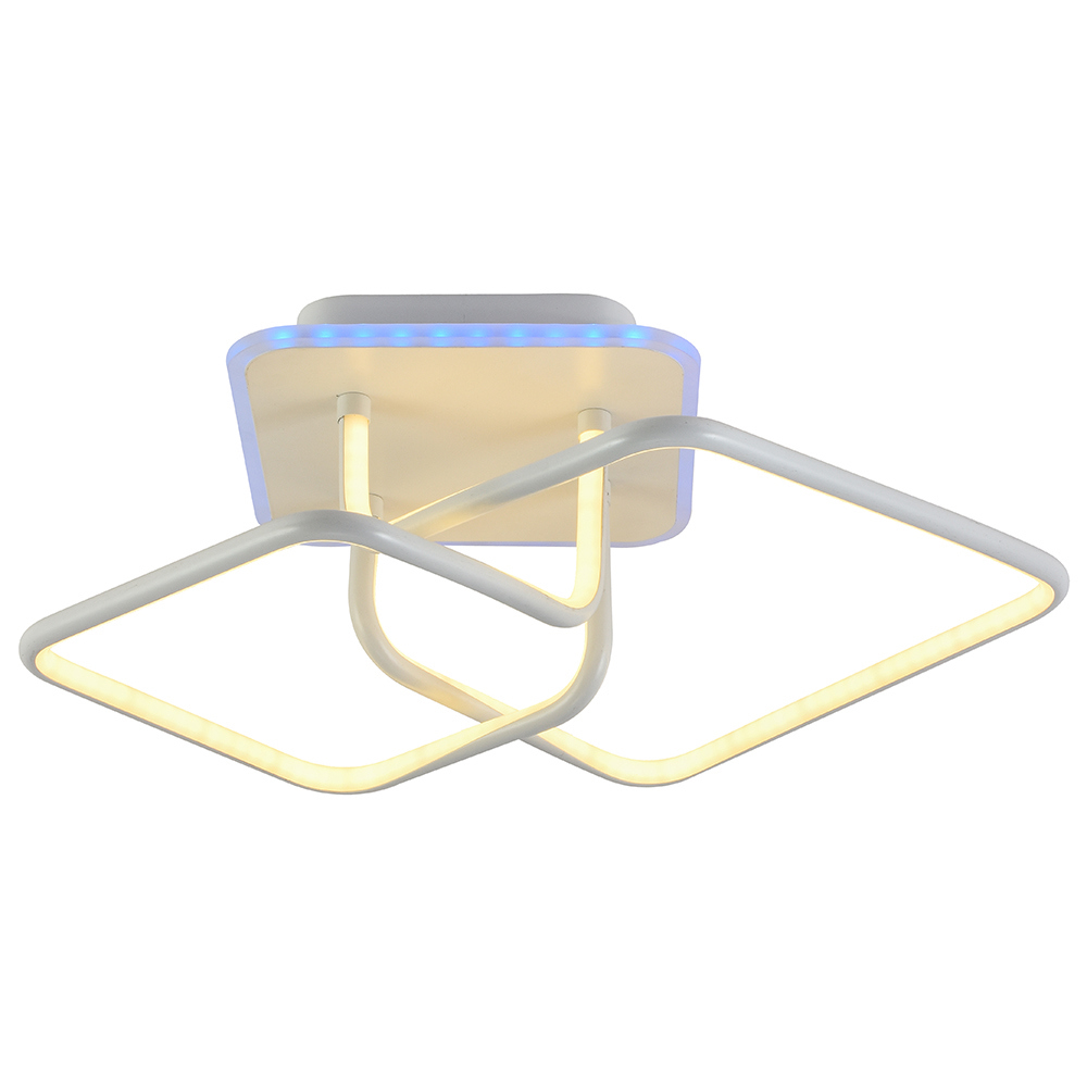 Изображение товара Люстра потолочная светодиодная Profit Light 6008/2 WHT с пультом управление 10 м²