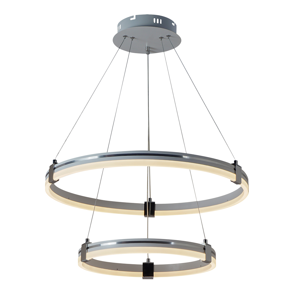 Изображение товара Люстра подвесная светодиодная Profit Light 6043/2 WHT+CHR с пультом управления