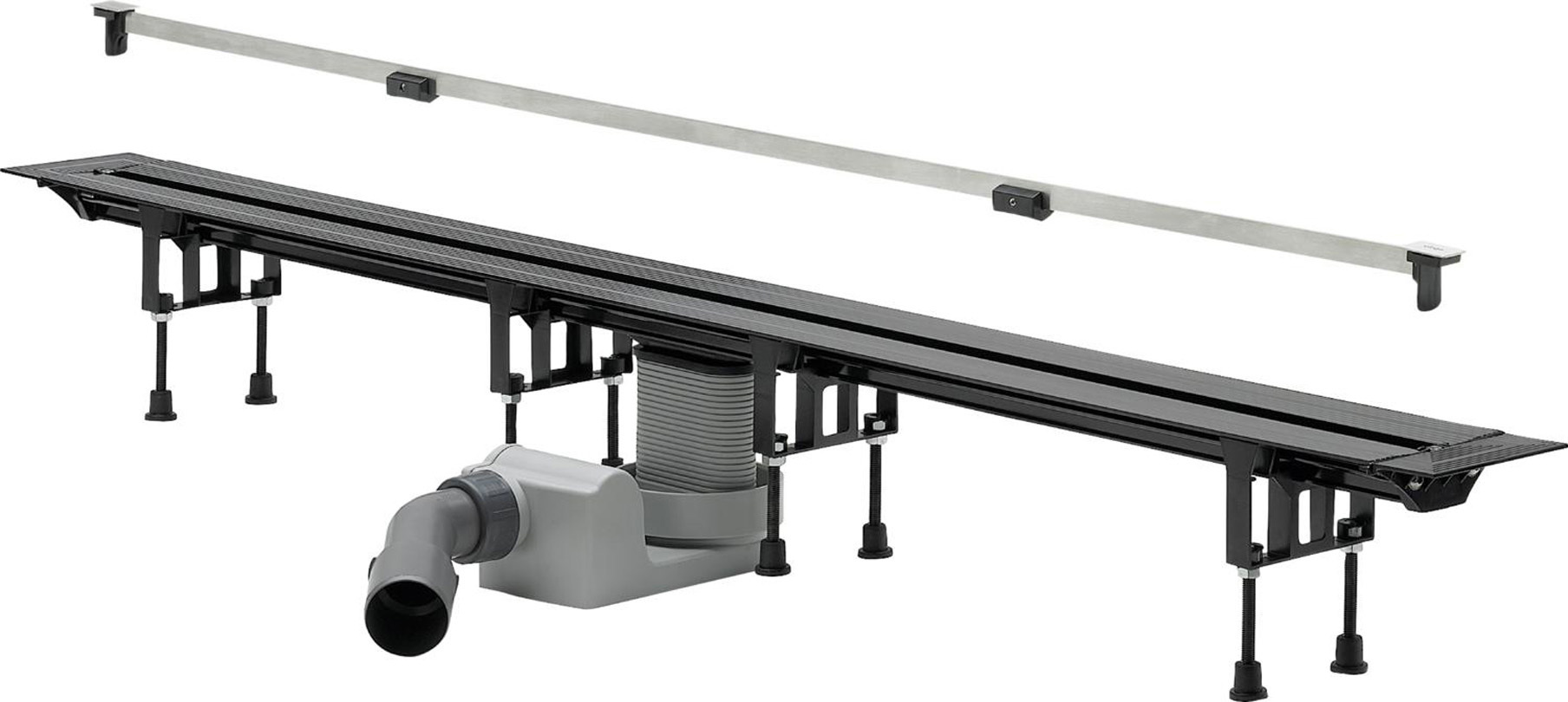 Изображение товара Душевой трап Viega 704360 из нержавеющей стали с мокрым затвором 20x120 см