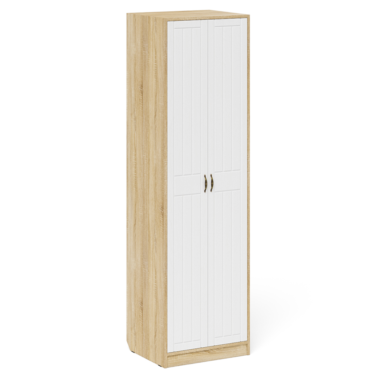 Изображение товара Шкаф распашной Мебельный двор П-6 60x210 см белый/дуб сонома