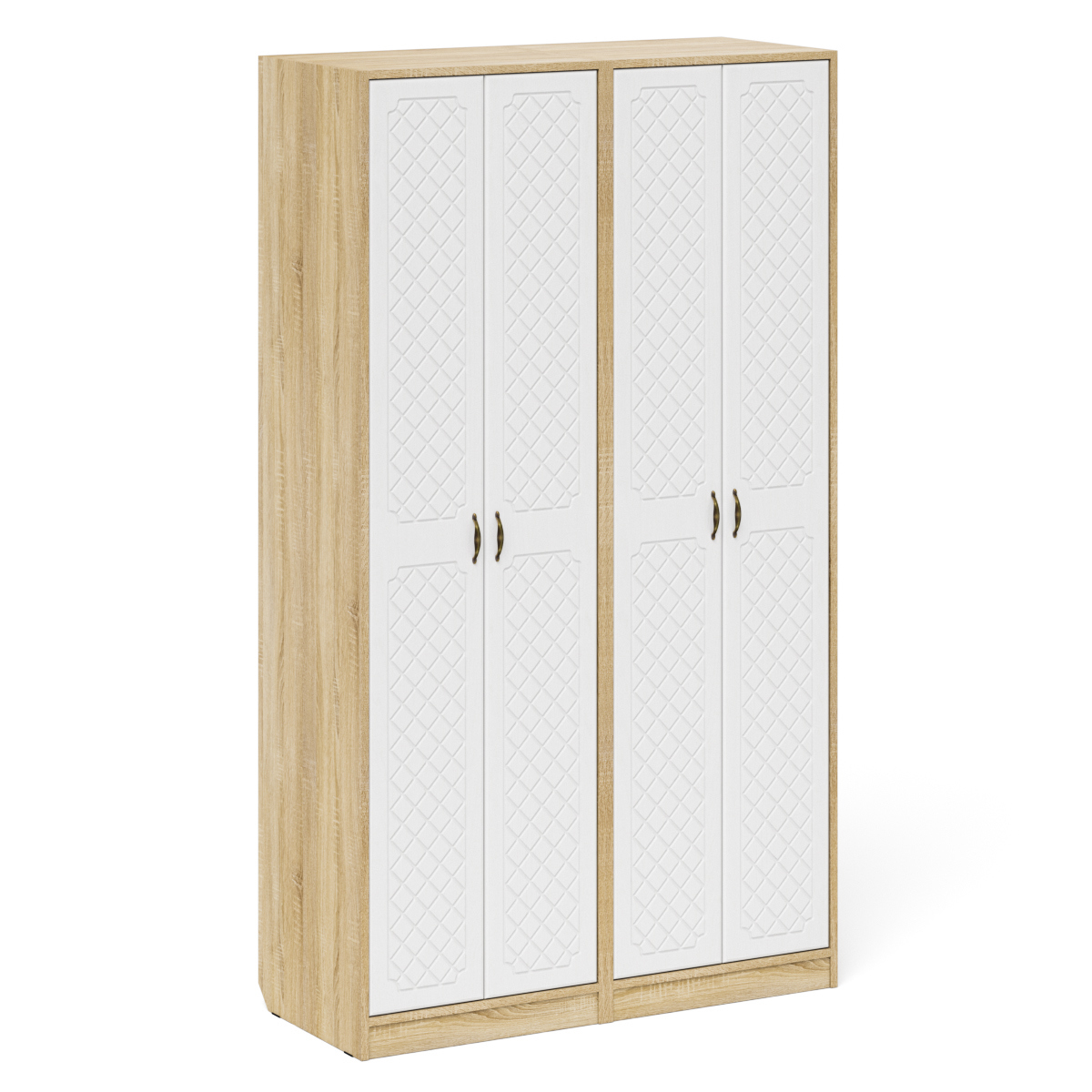 Изображение товара Шкаф распашной 2 шт Мебельный двор П-6 120x210x50 см белый дуб сонома Россия