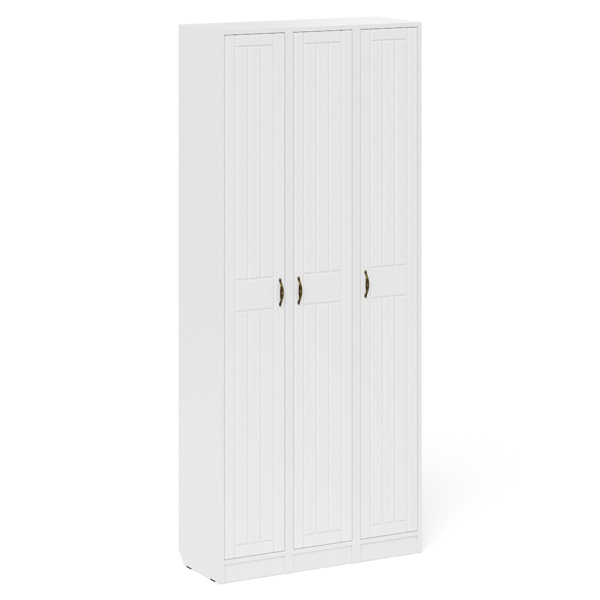 Изображение товара Шкаф-пенал 3 шт Мебельный двор прованс 90x210x35 см ЛДСП белый