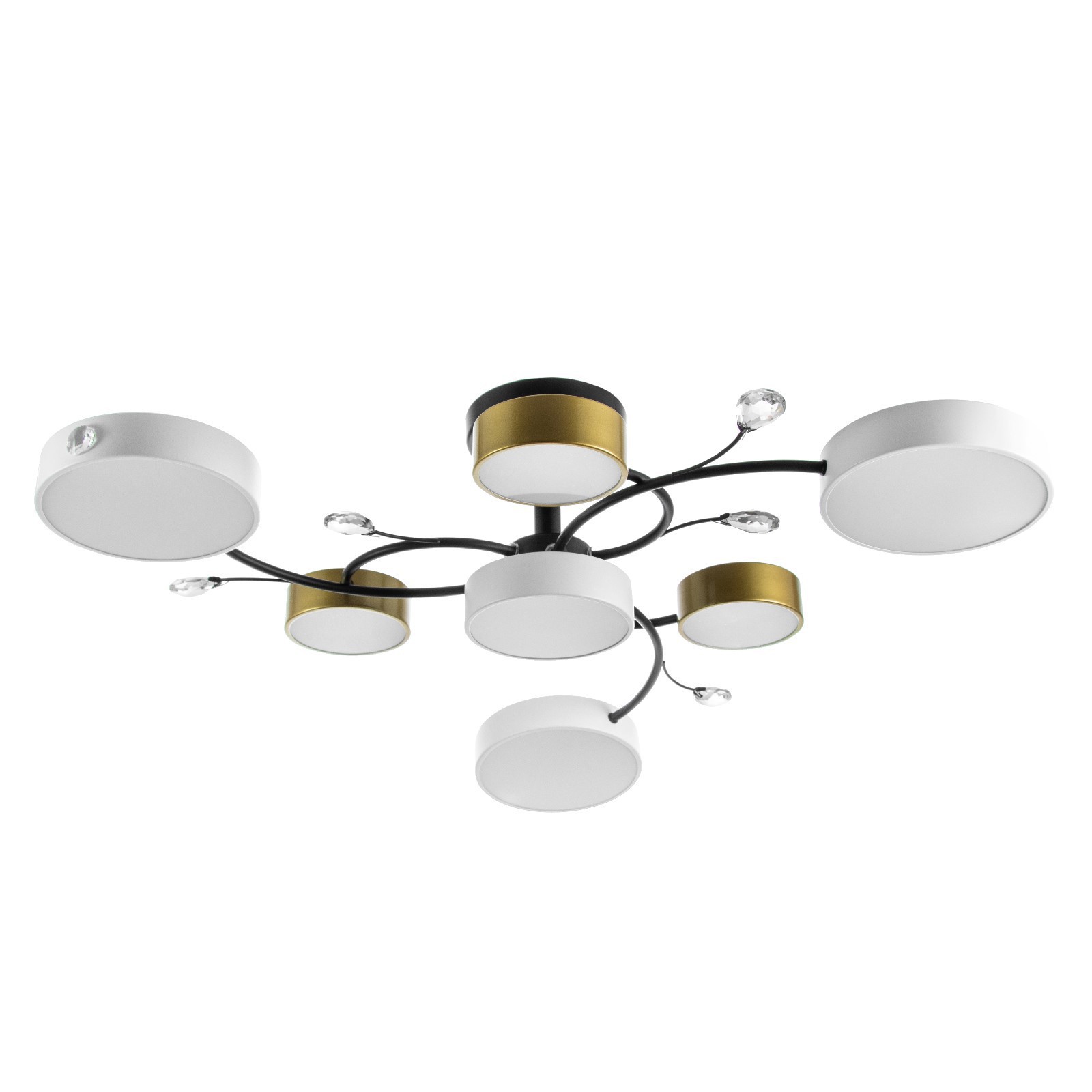 Изображение товара Люстра потолочная светодиодная Bayerlux 9197502 33.60 м² регулируемый белый свет цвет золотой